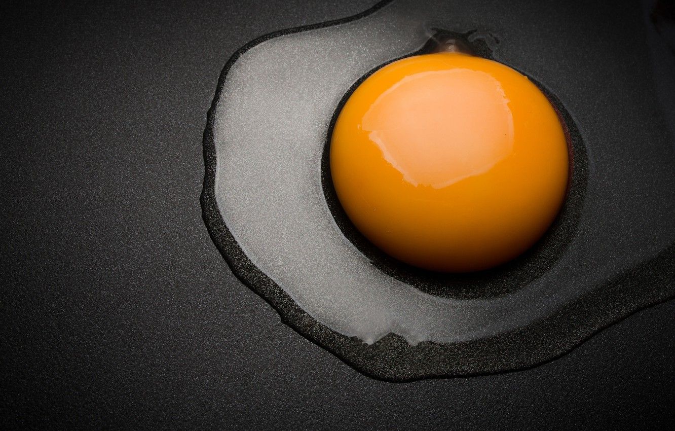 Wallpaper surface, egg, scrambled eggs, the yolk image for desktop, section макро