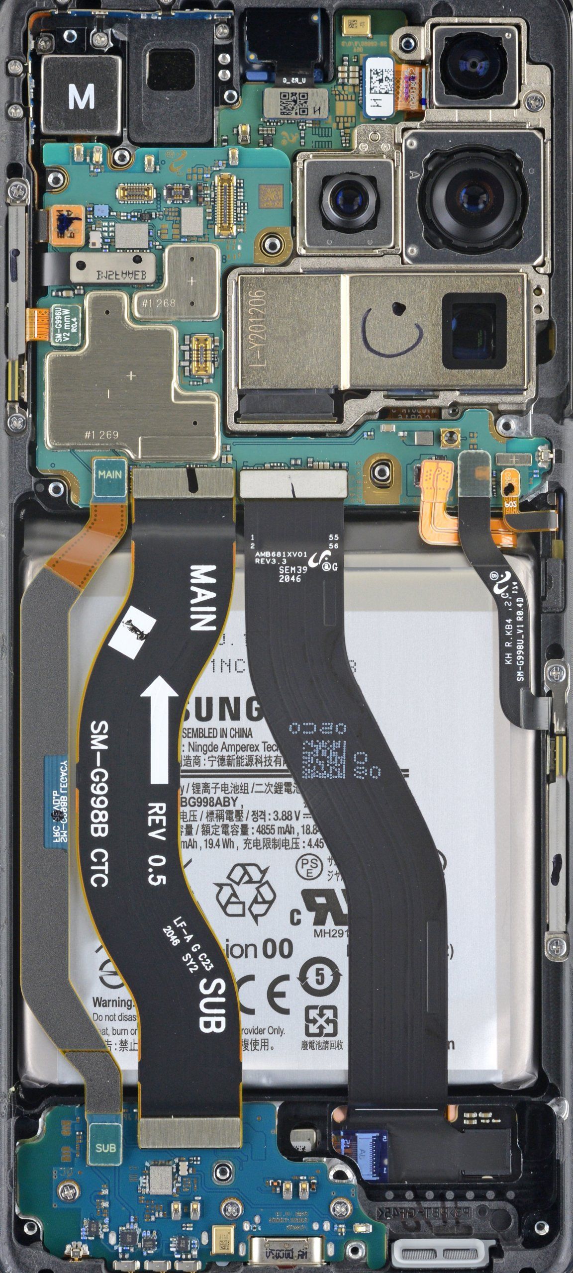 Samsung Galaxy S21 Ultra Teardown & X Ray Wallpaper, For The Phone That Has It All