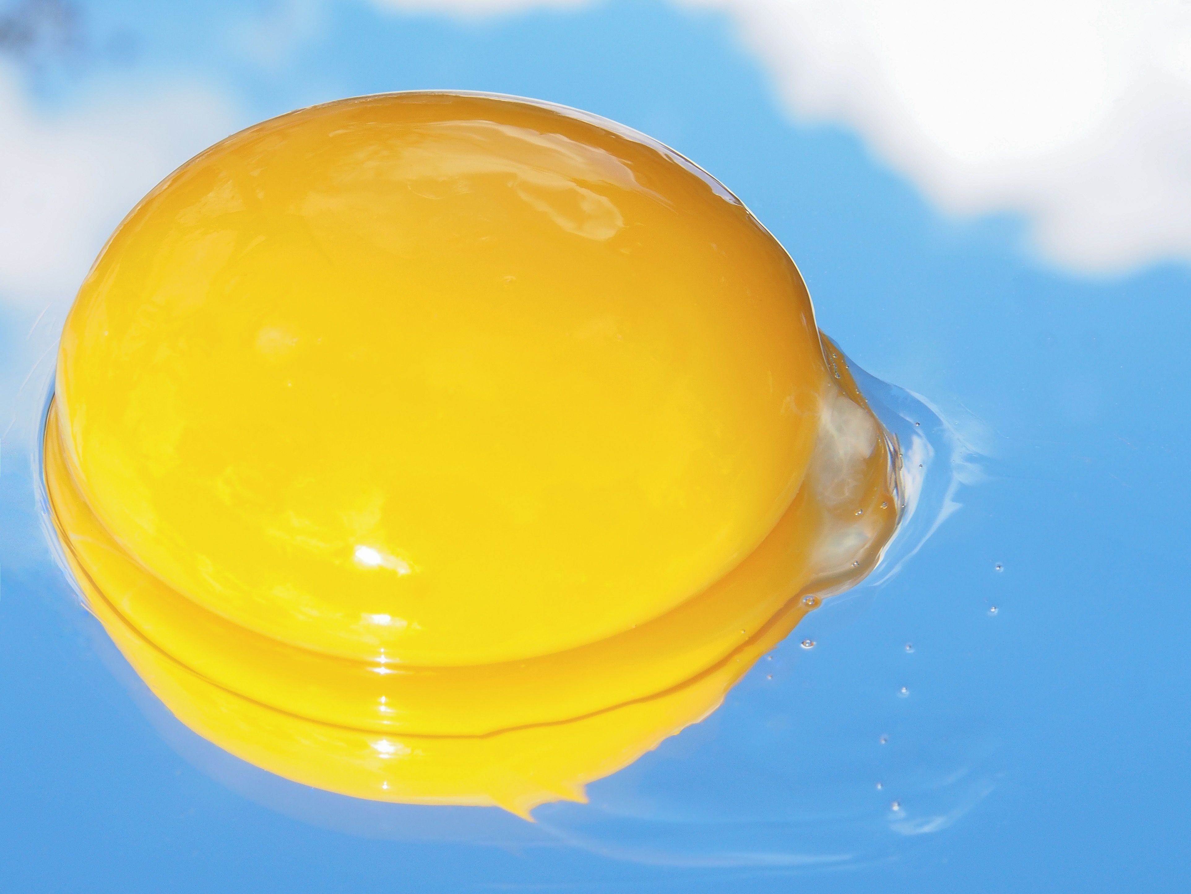 Wallpaper, sky, yellow, mirror, orange, macromondays, ciel, jaune, produce, 7dwf, oeuf, mirroir, egg yolk 3849x2887