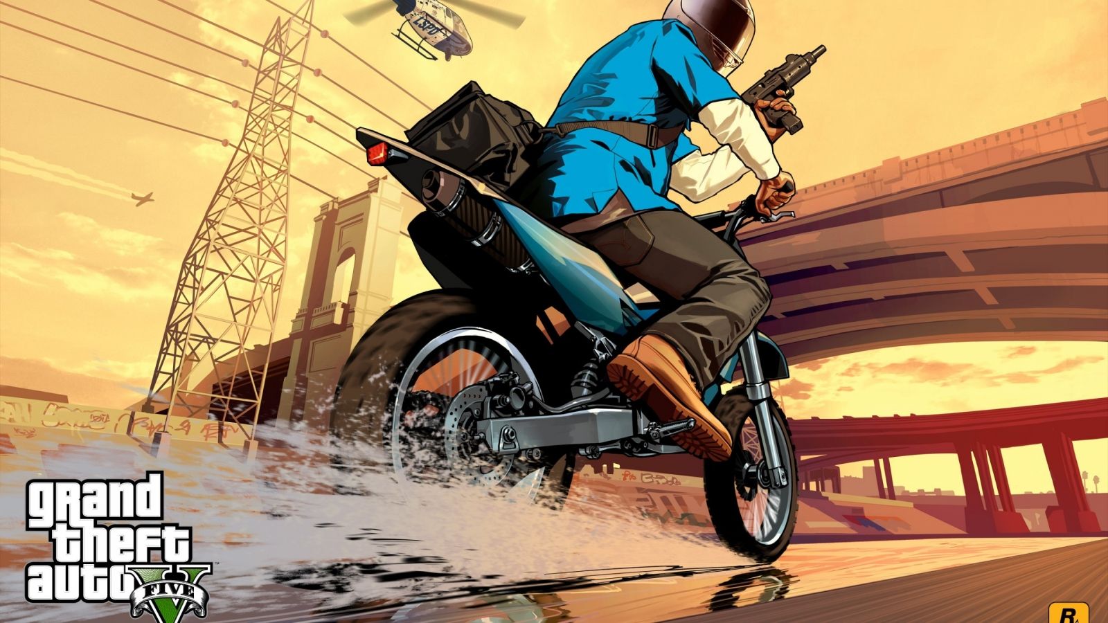 Grand Theft Auto V Poster HD Wallpaper