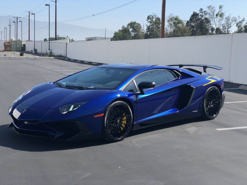 Lamborghini Aventador 2dr Coupe LP 750 4 Superveloce 2016 Lamborghini Aventador Coupe LP 750 4 SV Superveloce In Blu Sideris 2017 2018 Is In Stock And