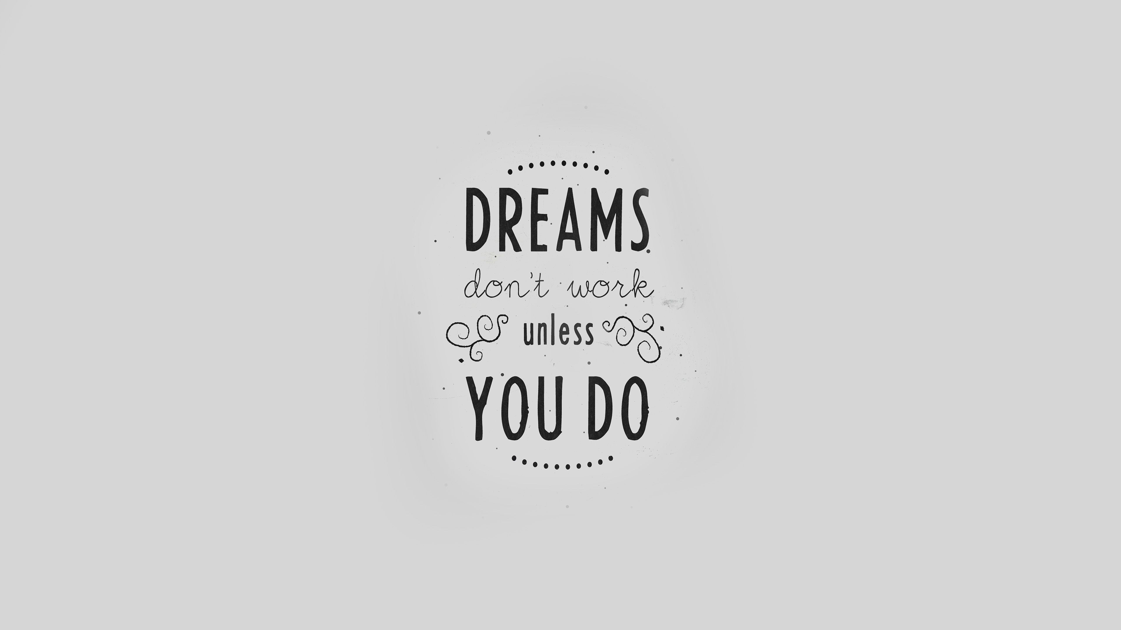 Quote Dreams Dont Work Minimal White