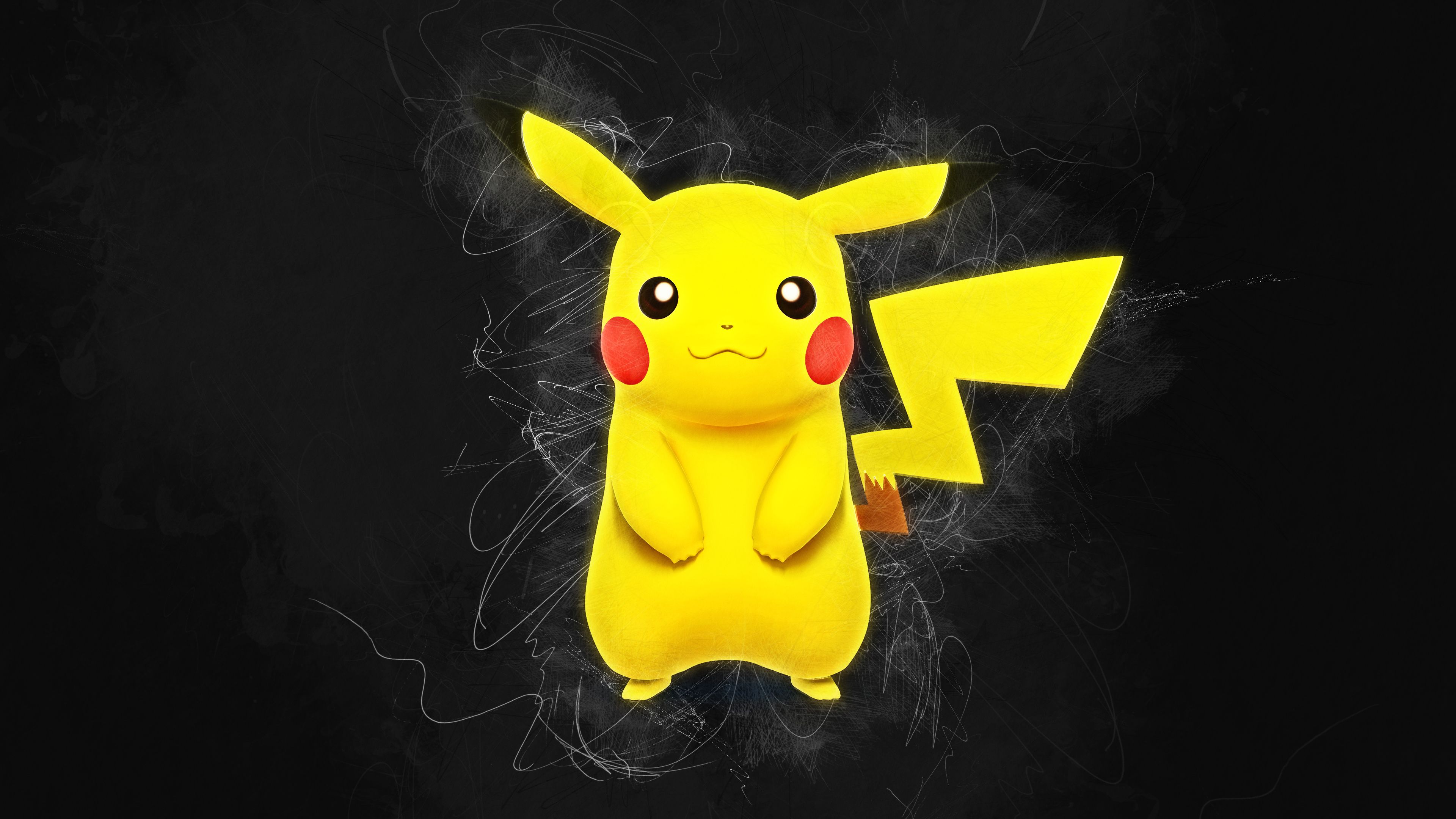 Pokemon Pikachu Black Art Wallpapers  Pikachu Wallpaper Phone