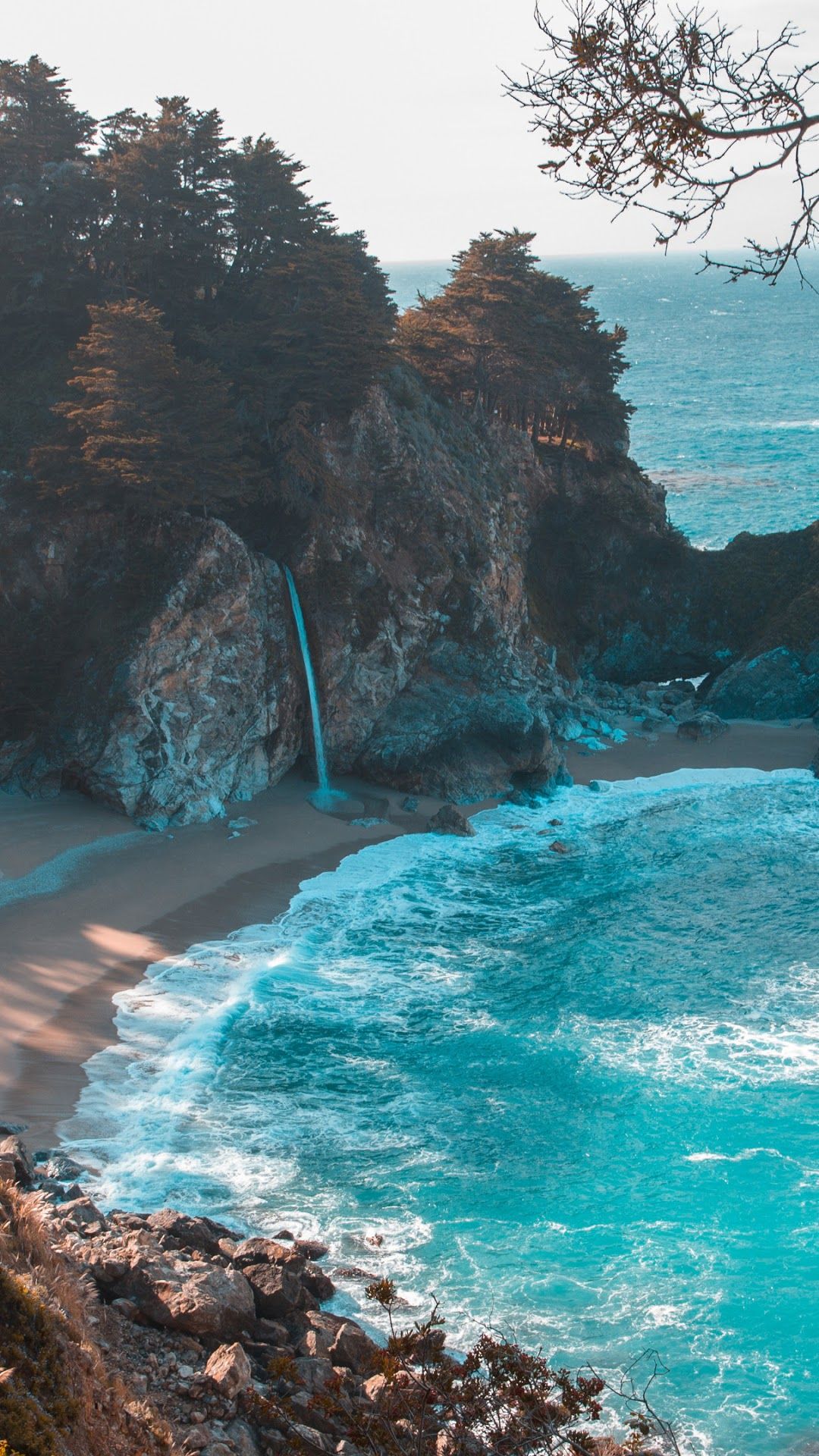 Beach Nature Sea Scenery 4K Wallpaper