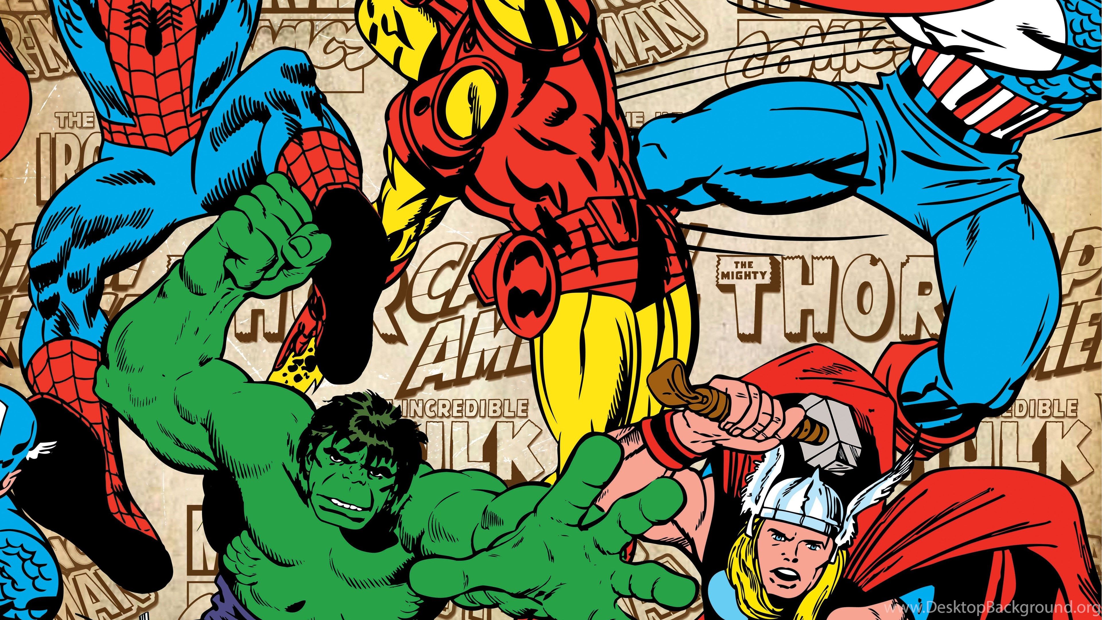 Marvel Comics Superheroes Wallpaper 52cm X 10m From Graham & Brown. Desktop Background