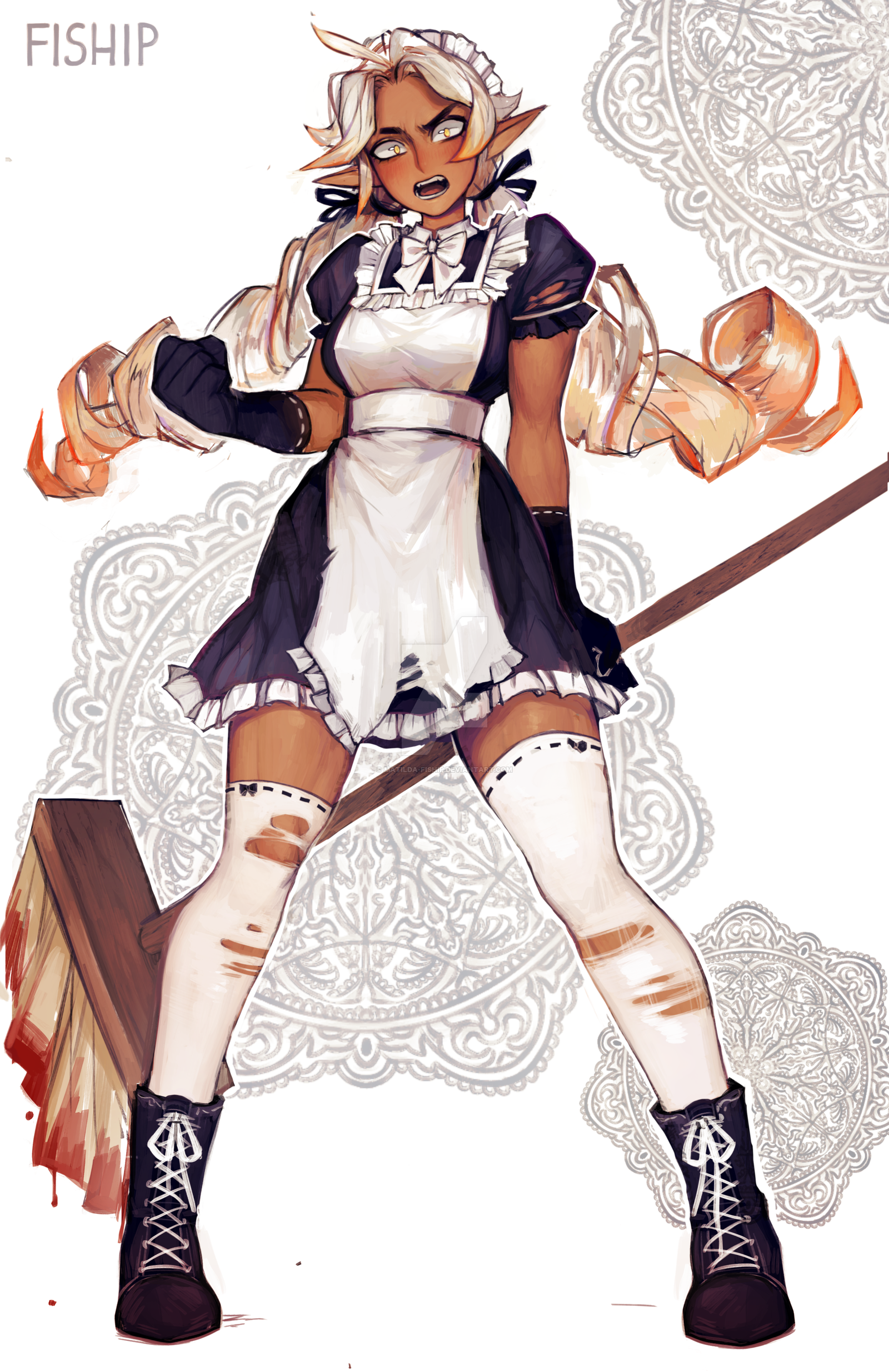 image Of Anime Girl In Maid Outfit