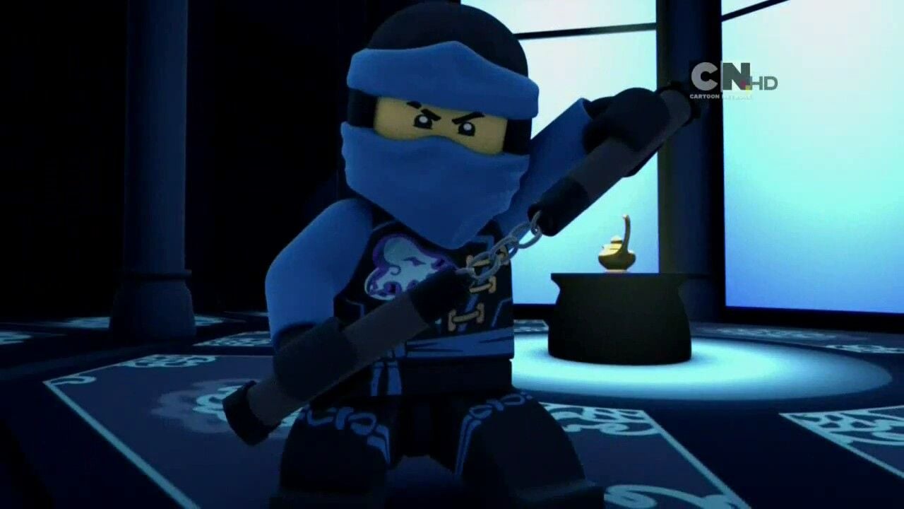 Everything is blue. His suit, the wallpaper. Jay. Jay ninjago, Lego ninjago, Ninjago memes