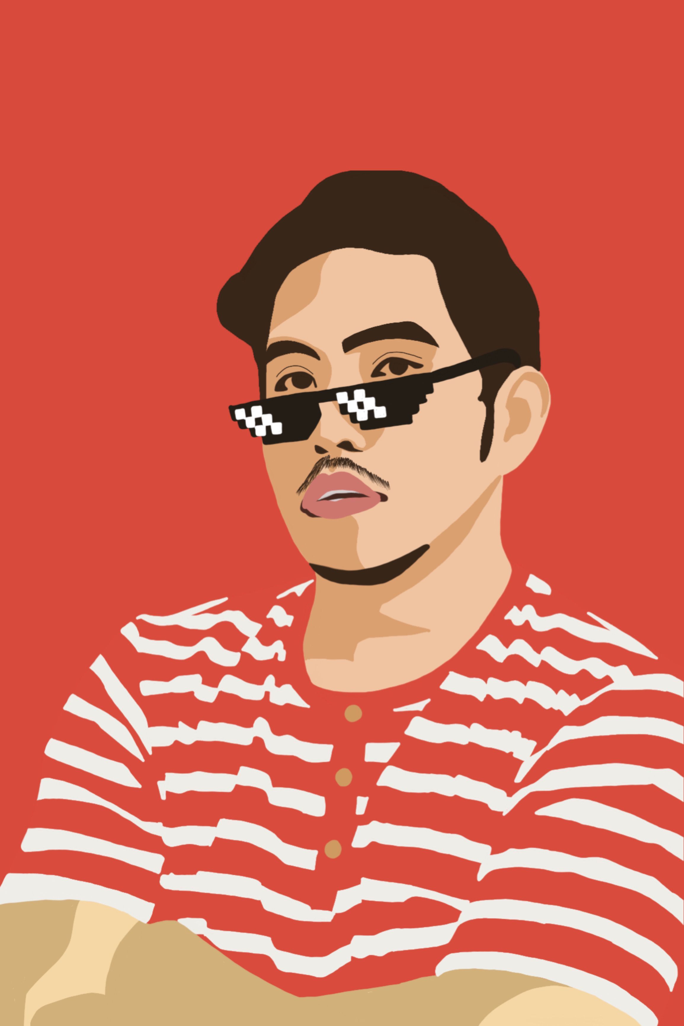 Josh Pint. Vector art, Historical figures, Digital art