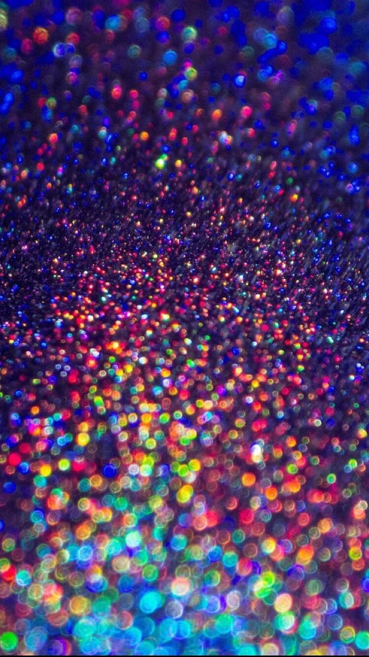 Sparkle Rainbow Glitter Wallpaper iPhone