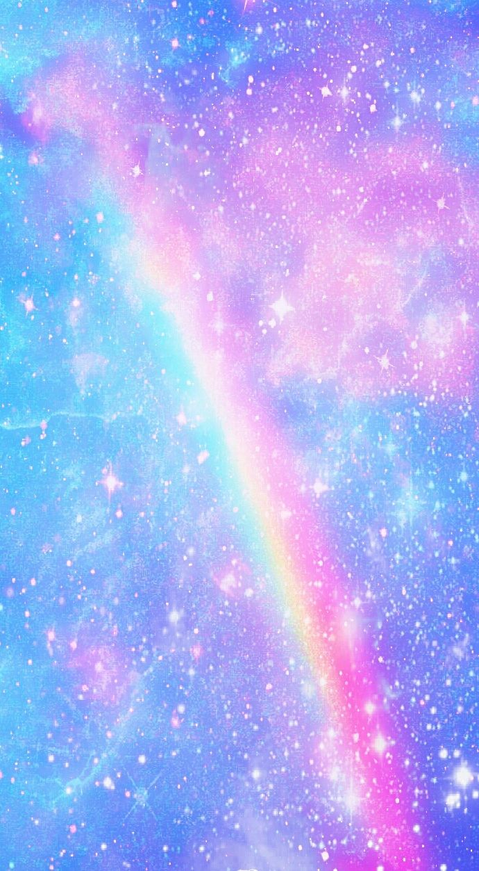 Rainbow, Galaxy, And Wallpaper Image Galaxy Rainbow