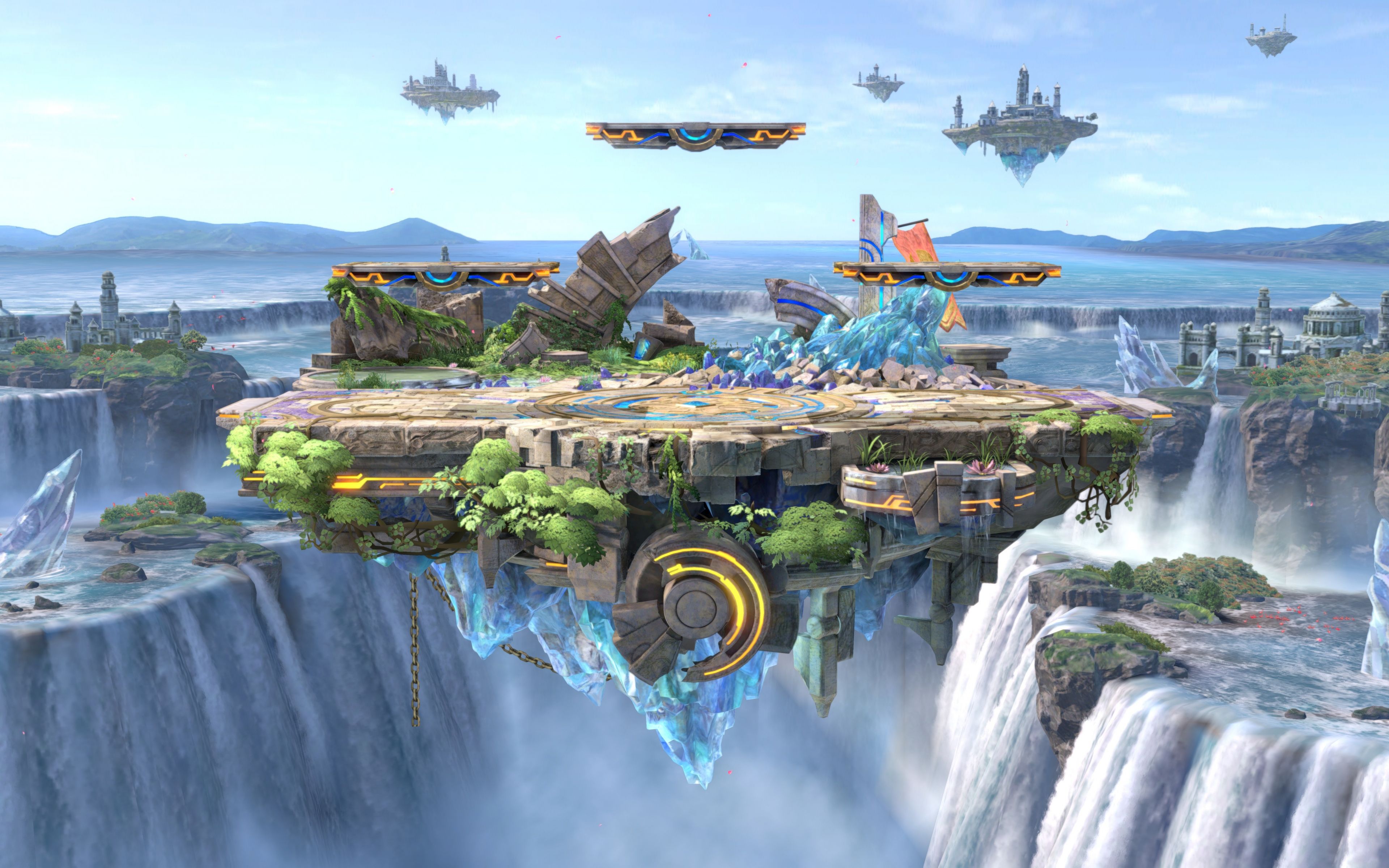 Download 3840x2400 wallpaper super smash bros. ultimate, video game, e3 flying island, 4k, ultra HD 16: widescreen, 3840x2400 HD image, background, 9026