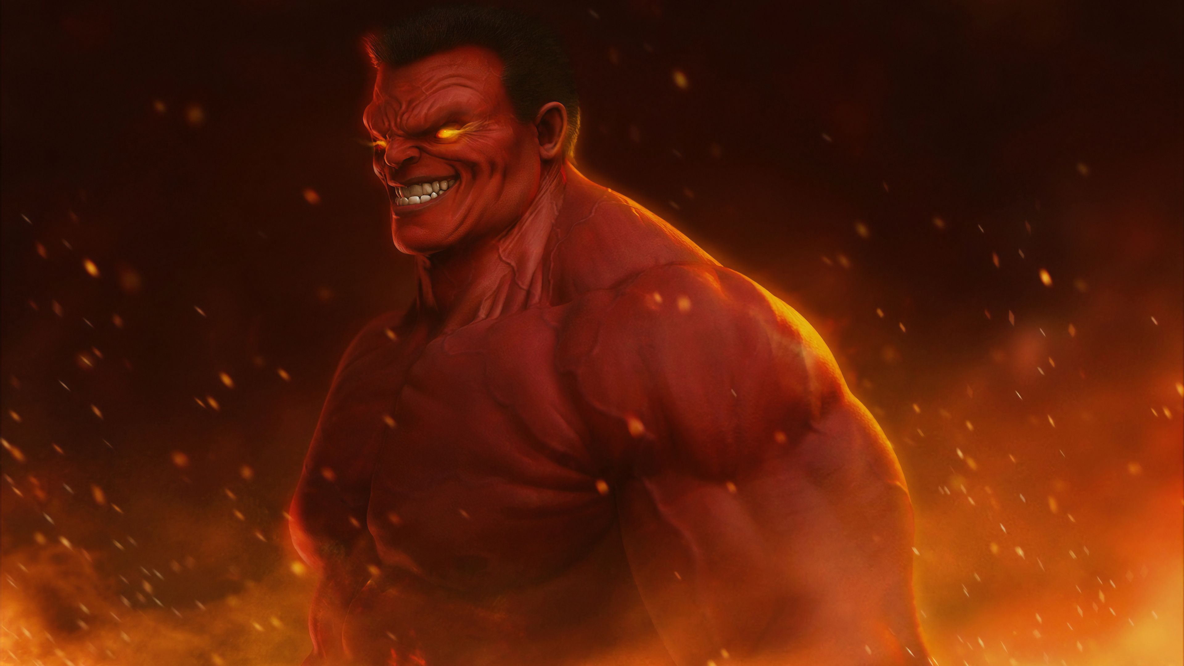 Wallpaper 4k Red Hulk 4k Wallpaper, Artwork Wallpaper, Digital Art Wallpaper, Hd Wallpaper, Hulk Wallpaper, Superheroes Wallpaper