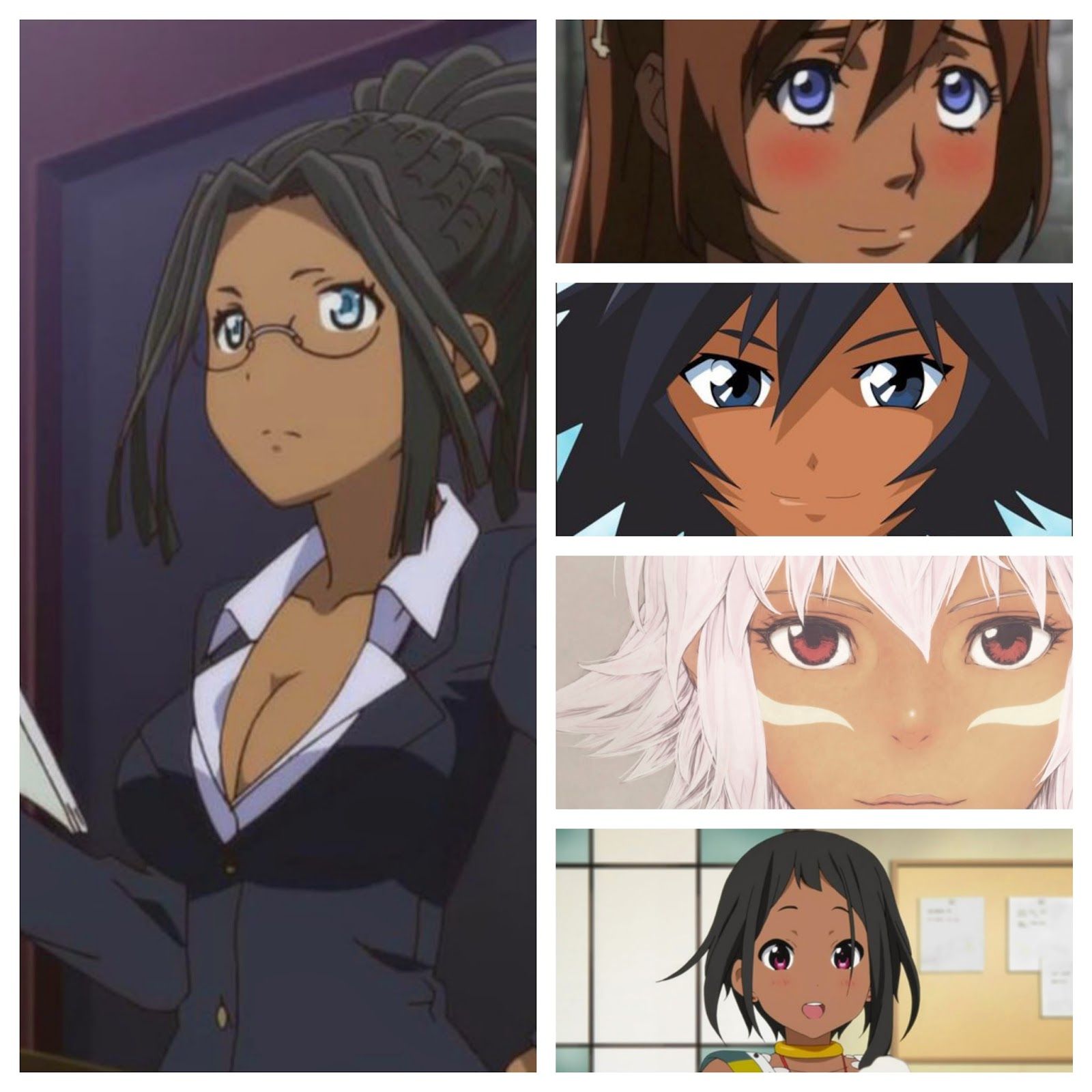 dark skin male anime characters