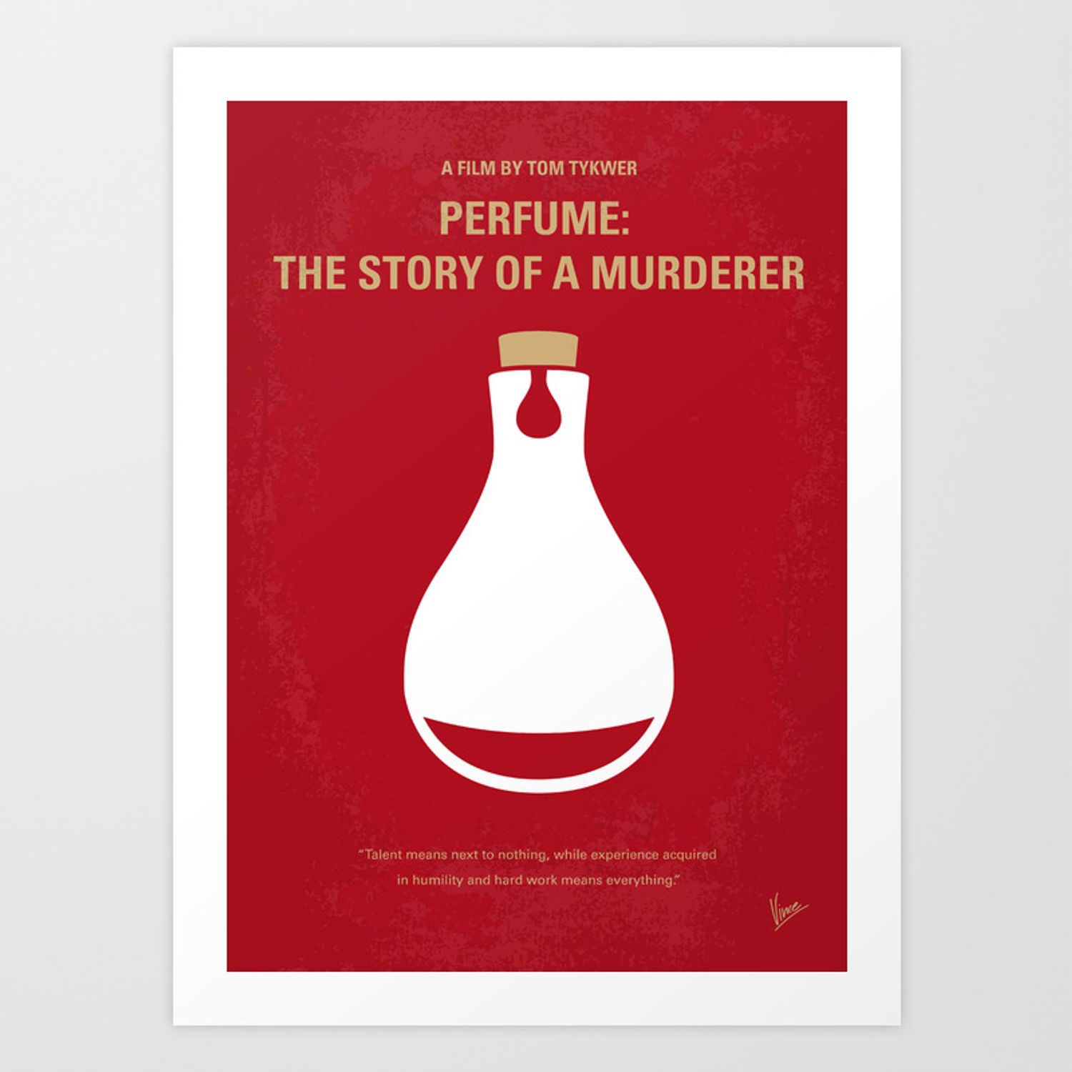 No194 My Perfume The Story of a Murderer minimal movie poster Art Print