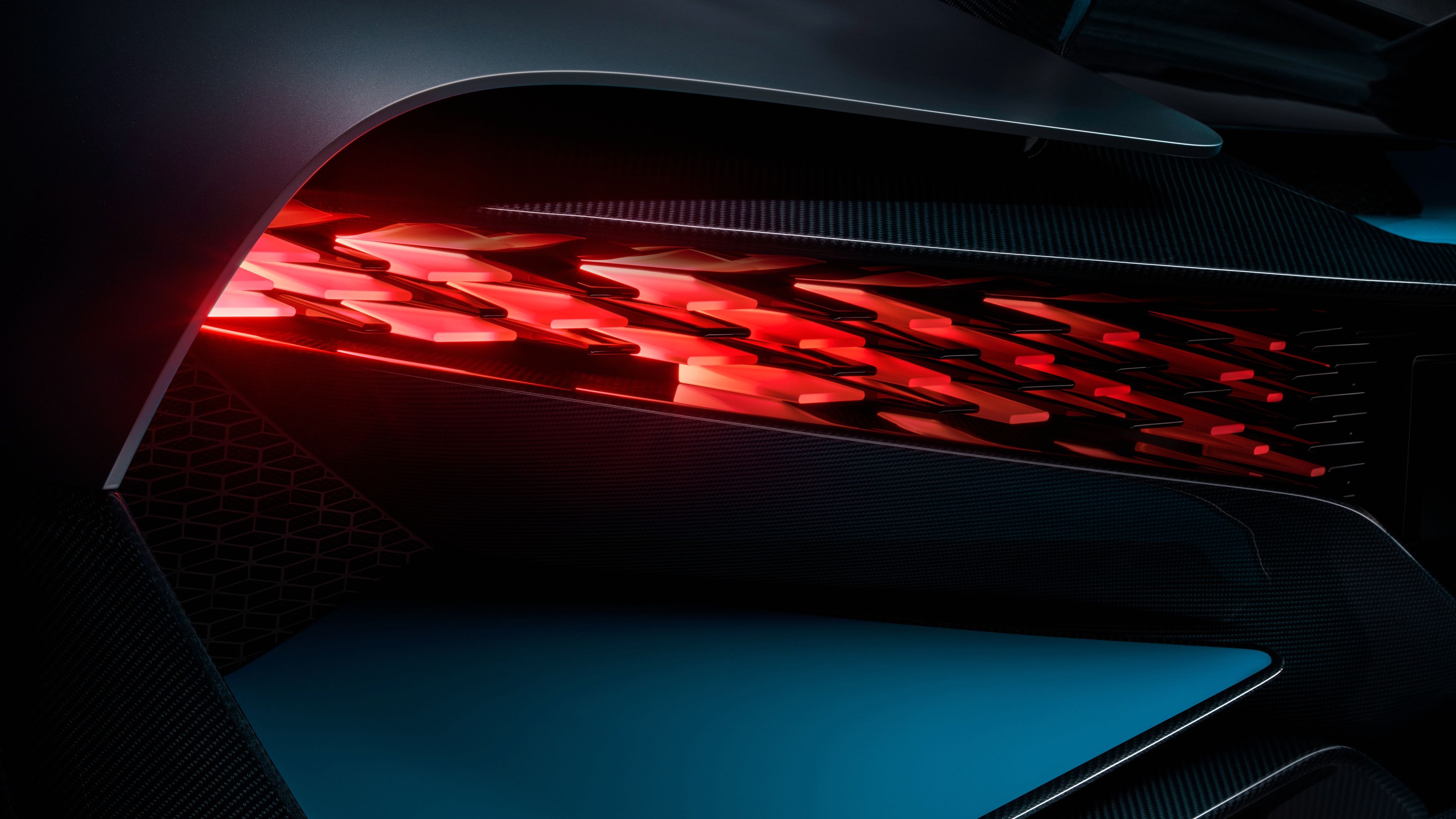 Bugatti Divo LED Tail Lights 4K Wallpaper. HD Car Wallpaper