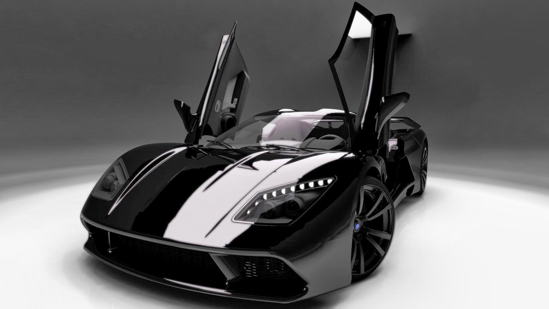 Download wallpaper hypercar, akylone, genty, 2015, black, concept for desktop with resolution 1920x1080. High Quality HD picture wallpaper