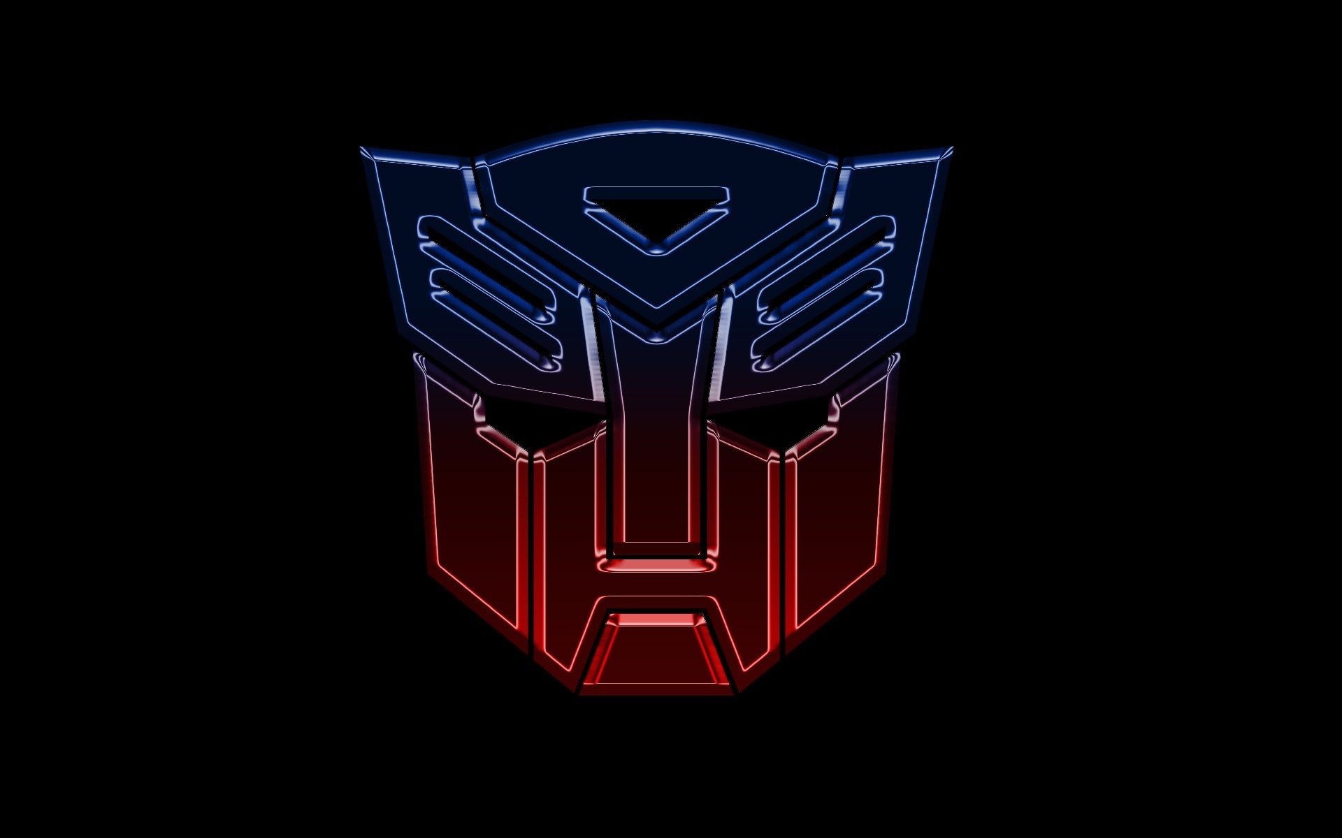 Wallpaper Transformers logo, black background 1920x1200 HD Picture, Image