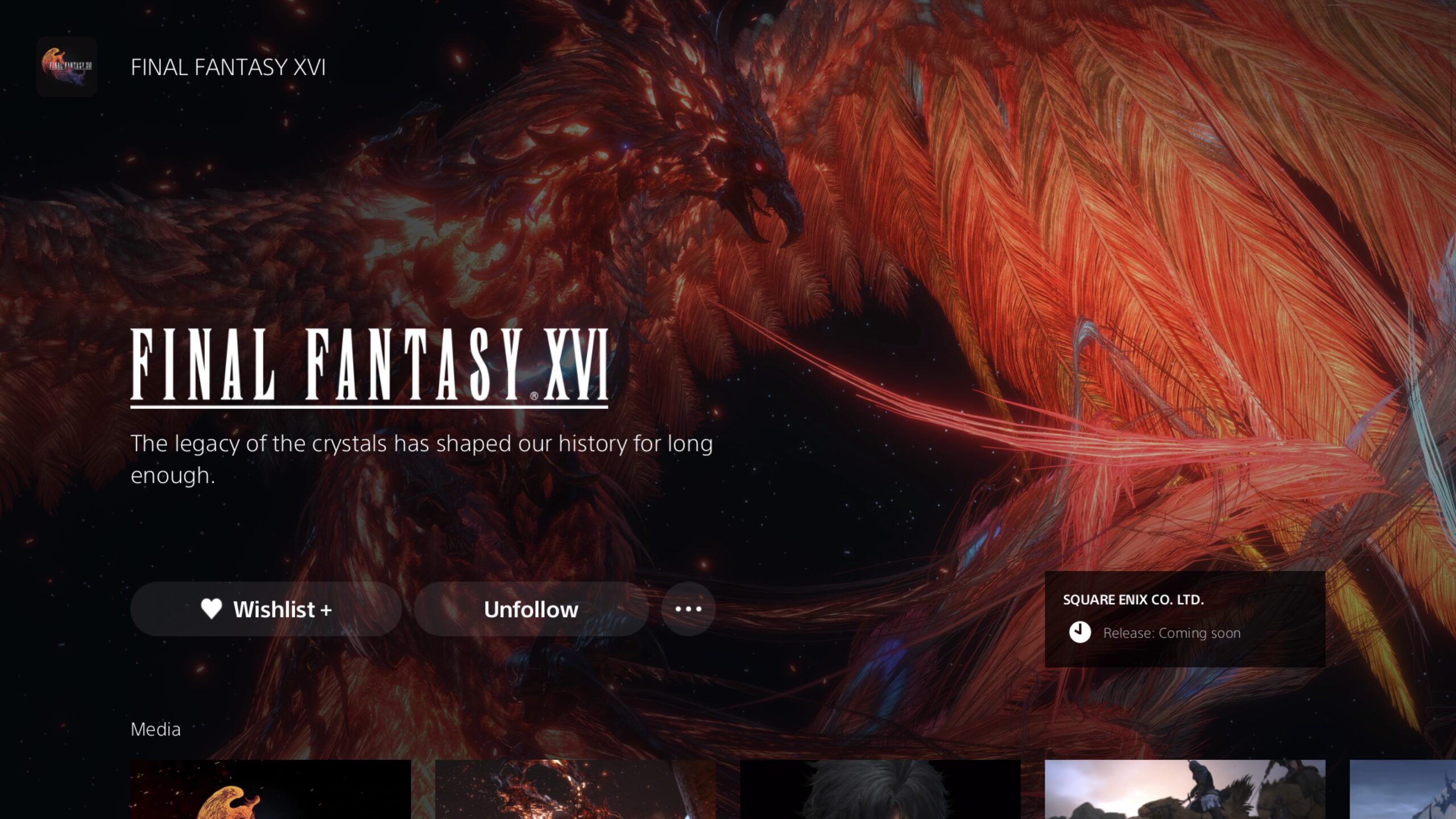 Final Fantasy XVI Release Date Updated To Coming Soon On PlayStation Store