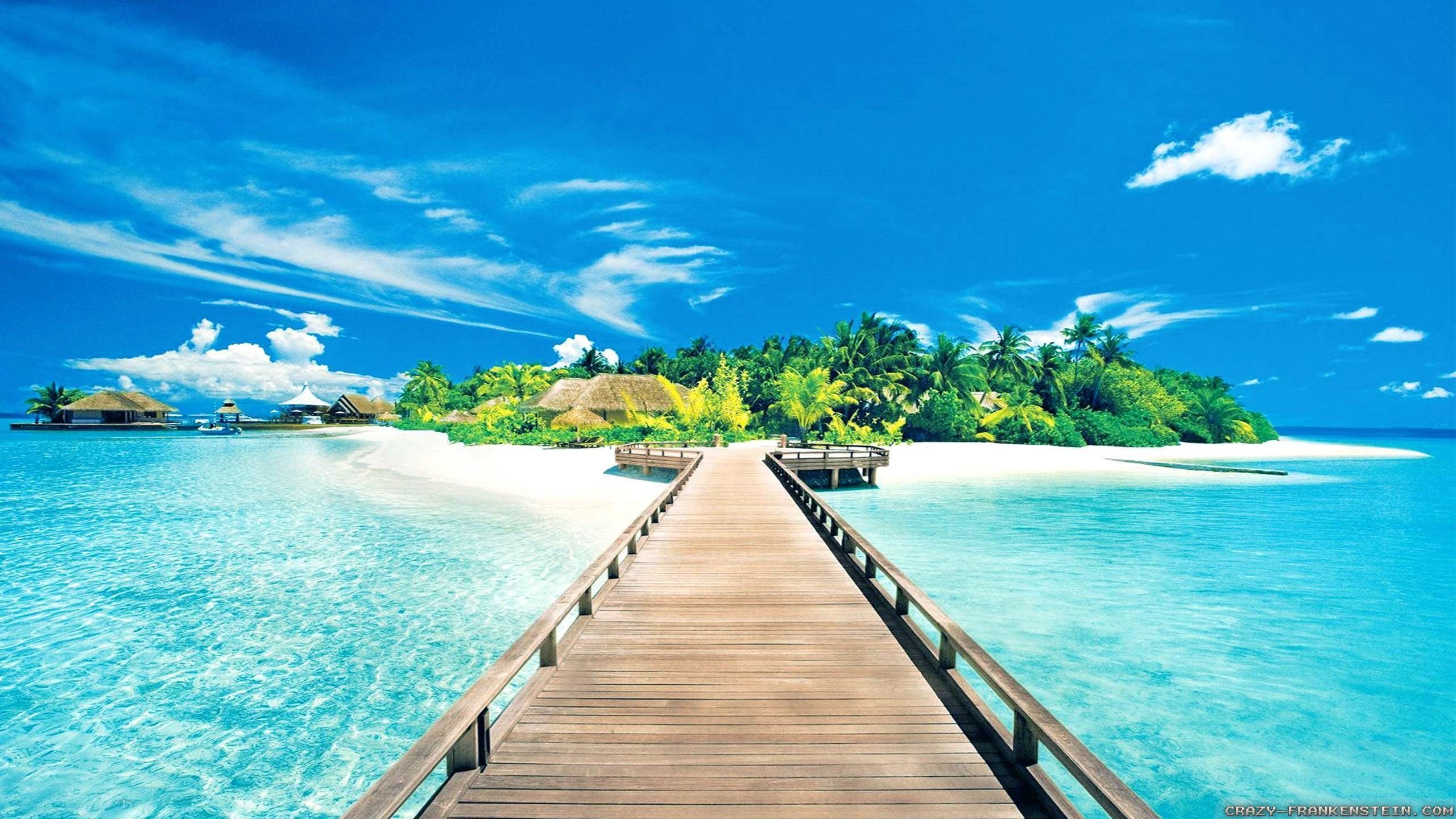 Tropical Beach Landscape Wallpaper, HD Tropical Beach Landscape Background on WallpaperBat