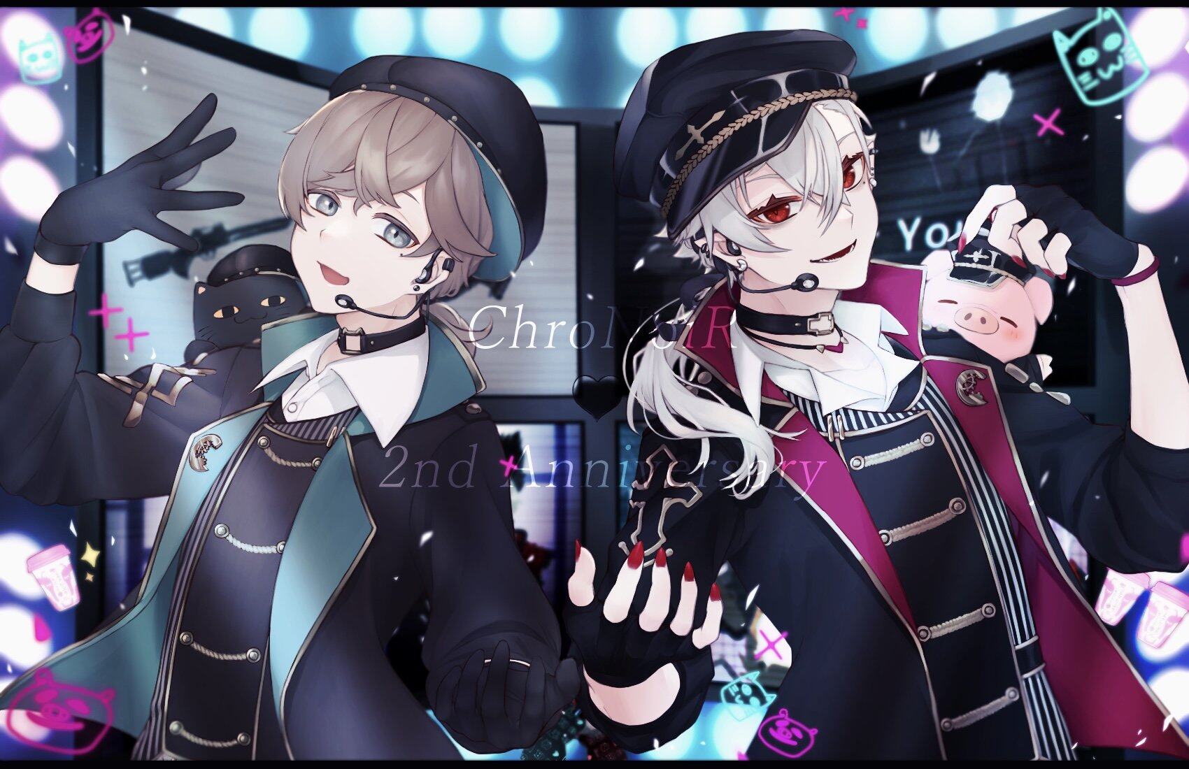 ChroNoiR結成2周年. NIJISANJI. ChroNoiR. 叶(にじさんじゲーマーズ). 葛叶. 葛叶(NIJISANNJI)-画师通