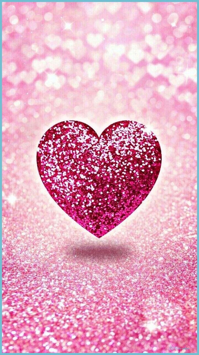 Pink Glitter Wallpaper, Heart Wallpaper, Love Wallpaper, Mobile Love Wallpaper