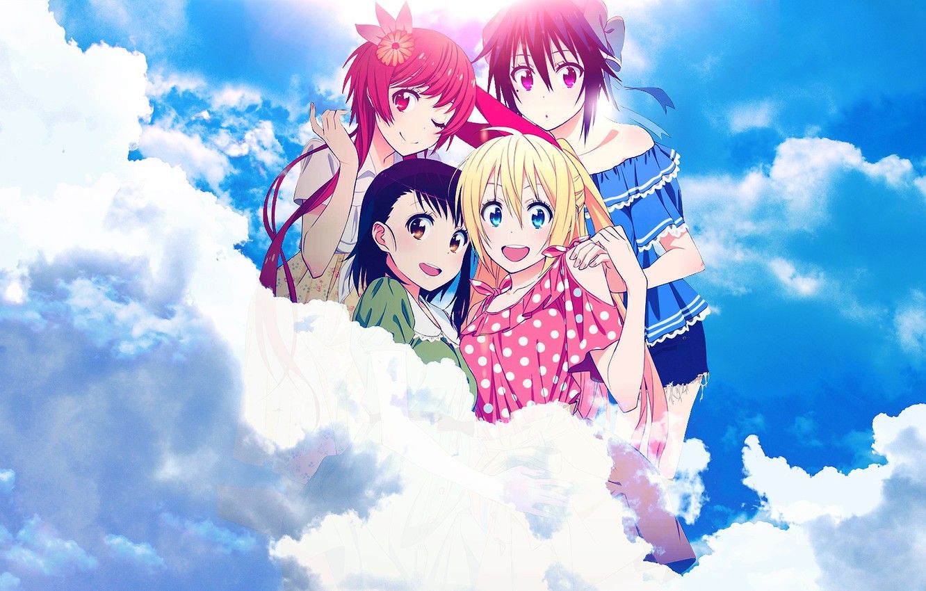 Wallpaper Anime, Tsugumi, Nisekoi, Seishirou, Kirisaku, Chitoge image for desktop, section прочее