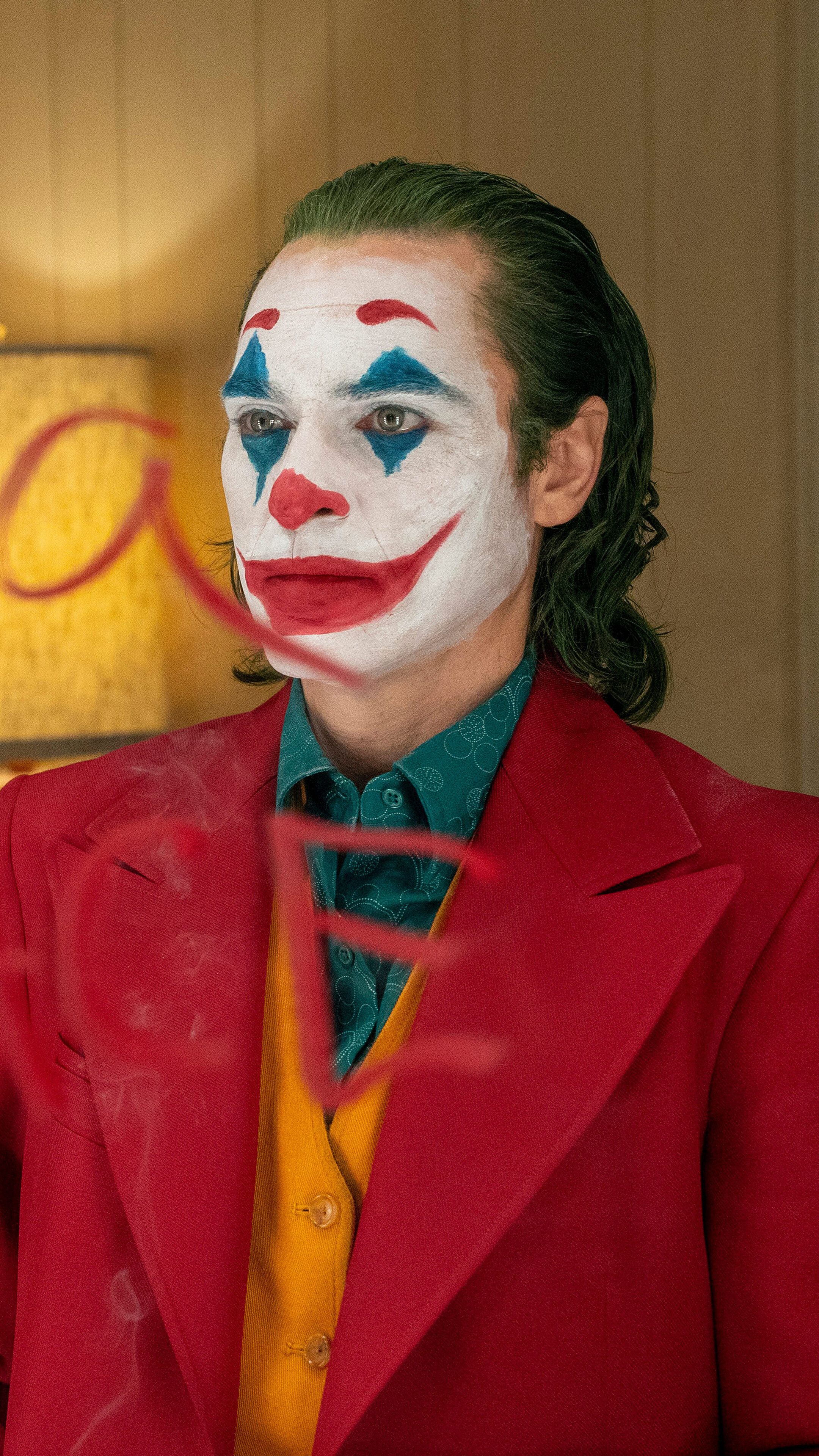 Joker, Clown, Makeup, Joaquin Phoenix, Movie phone HD Wallpaper, Image, Background, Photo and Picture. Mocah HD Wallpaper