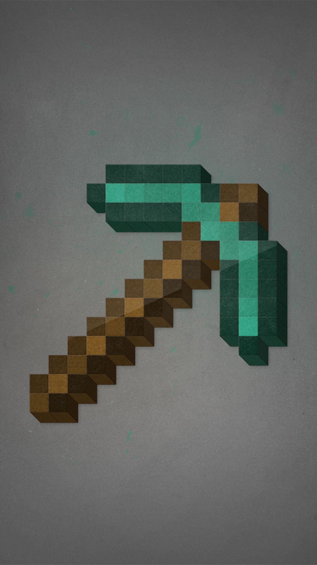 minecraft wallpaper diamond axe