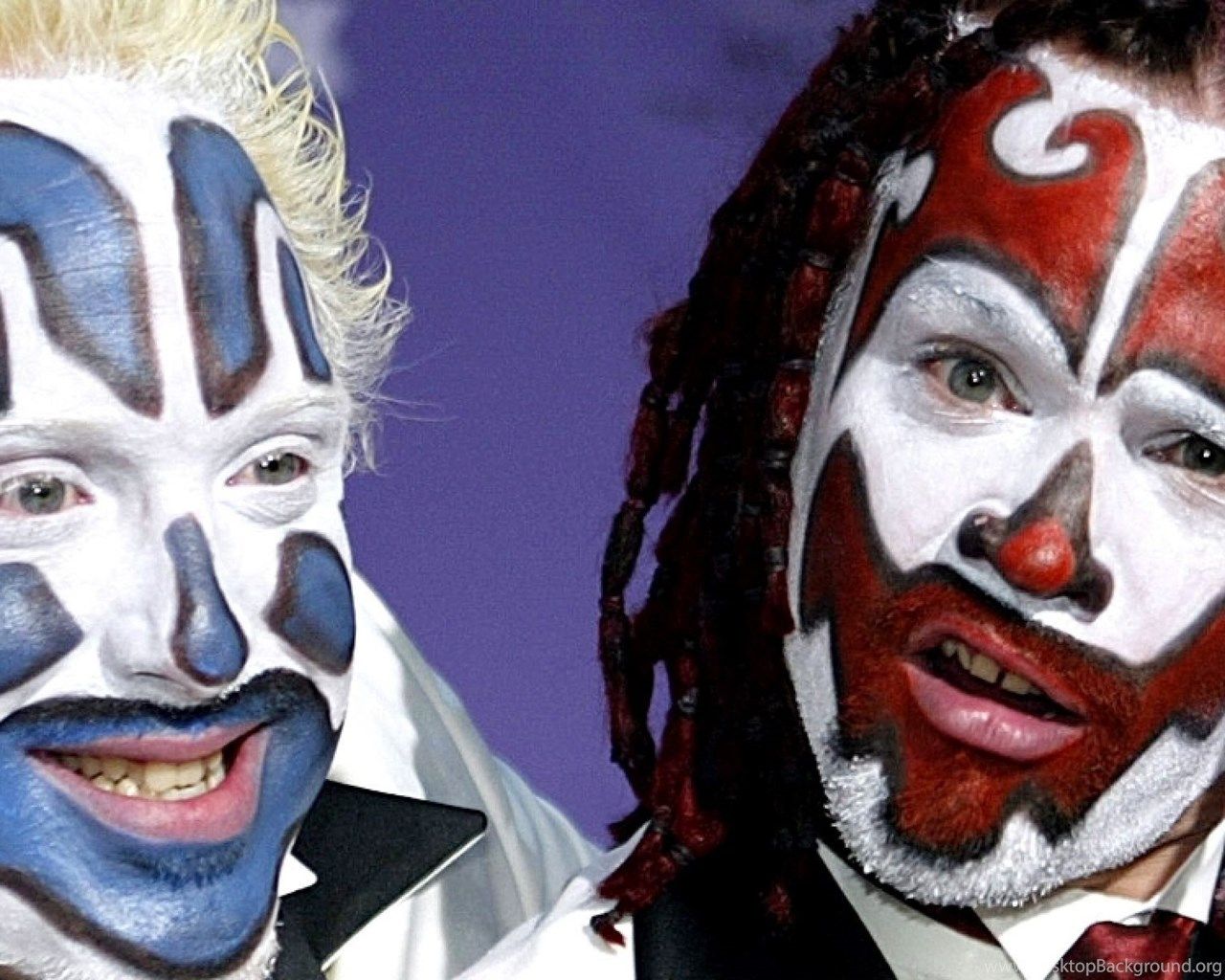 Download Wallpaper 3840x1200 Insane Clown Posse, Makeup, Faces. Desktop Background