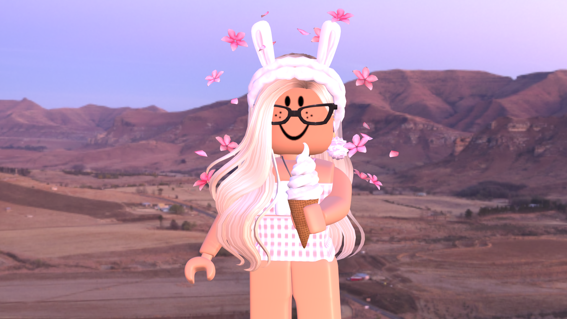 Roblox Girl Gfx Png Cute Bloxburg Aesthetic - Cute Roblox Girl Gfx