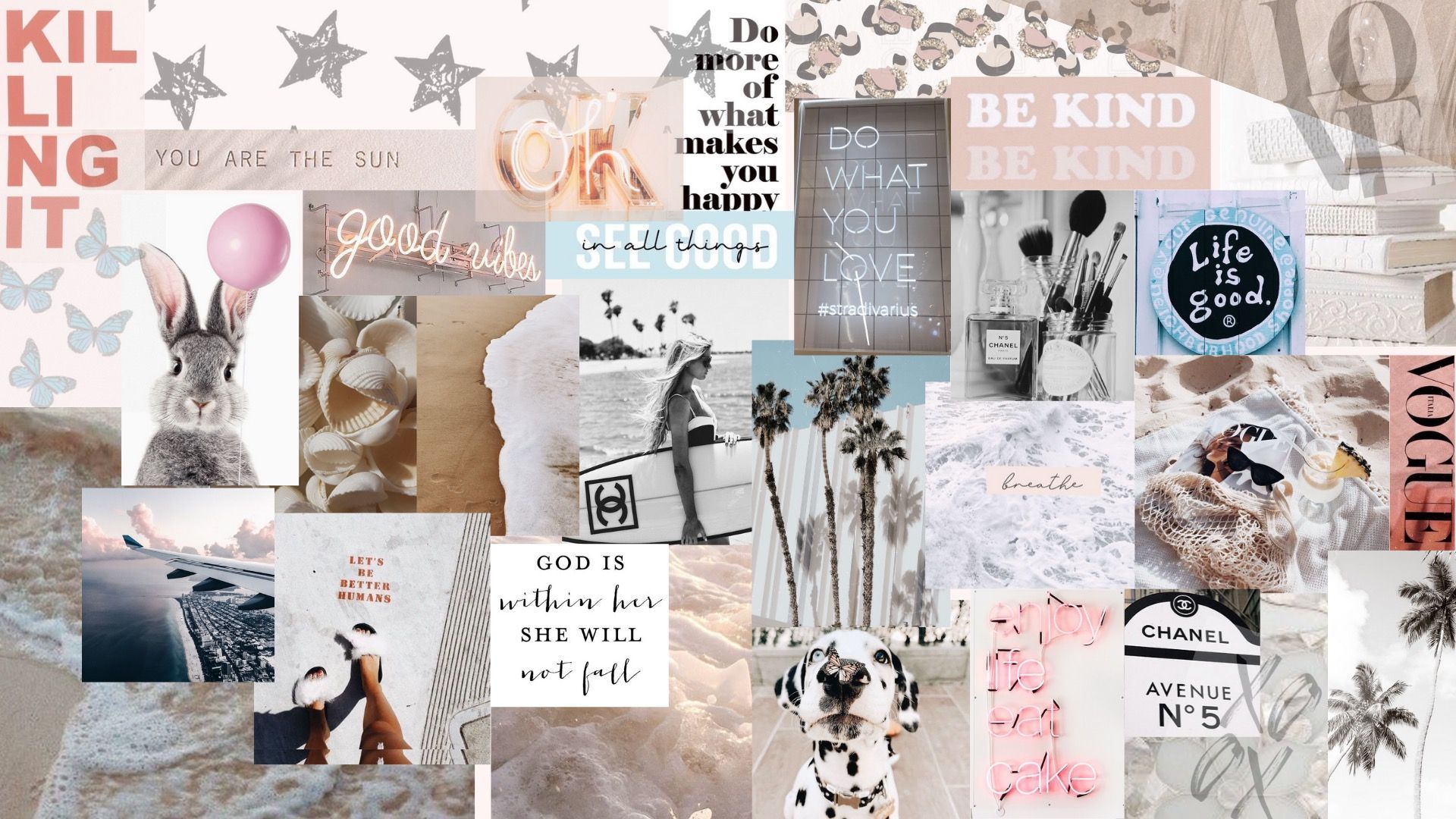 aesthetic collage wallpaper laptop quotes