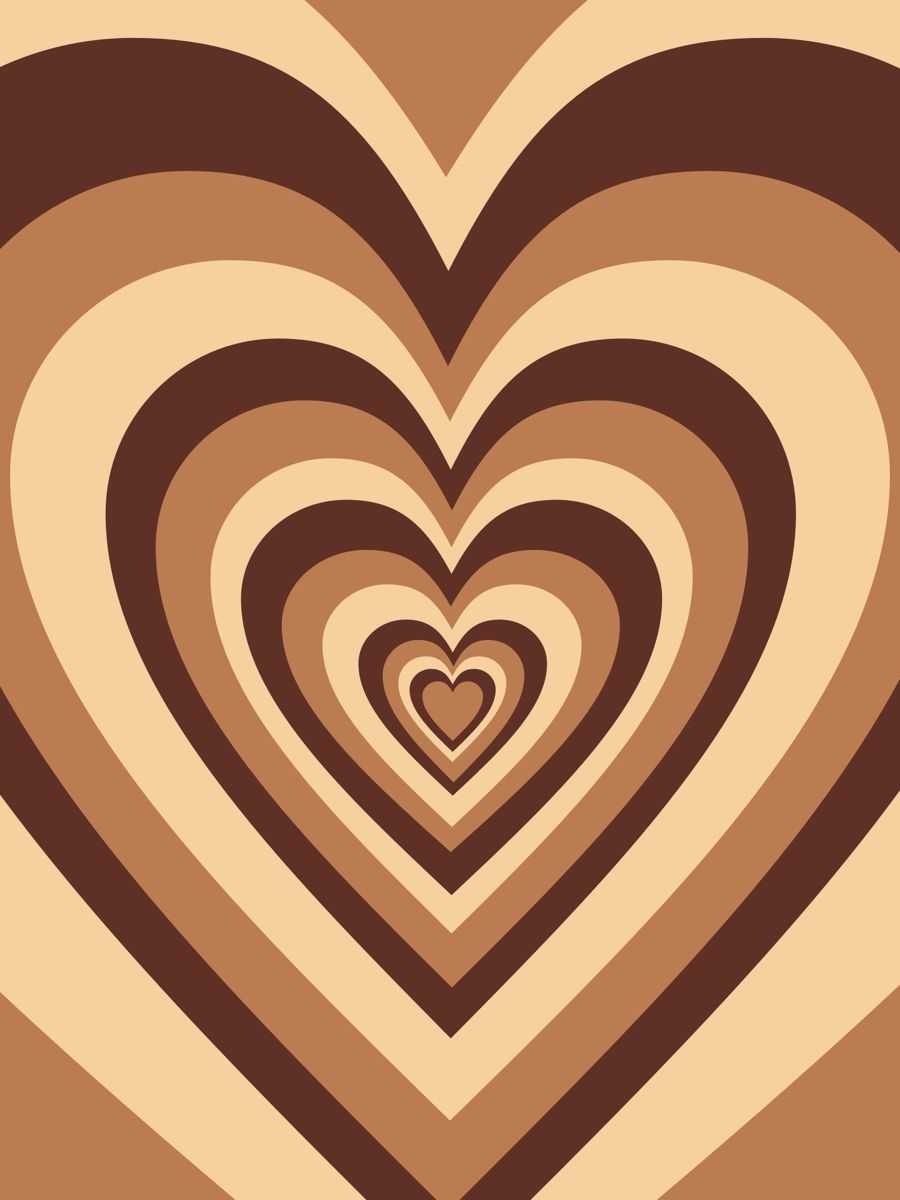 Brown Heart Wallpaper Free HD Wallpaper