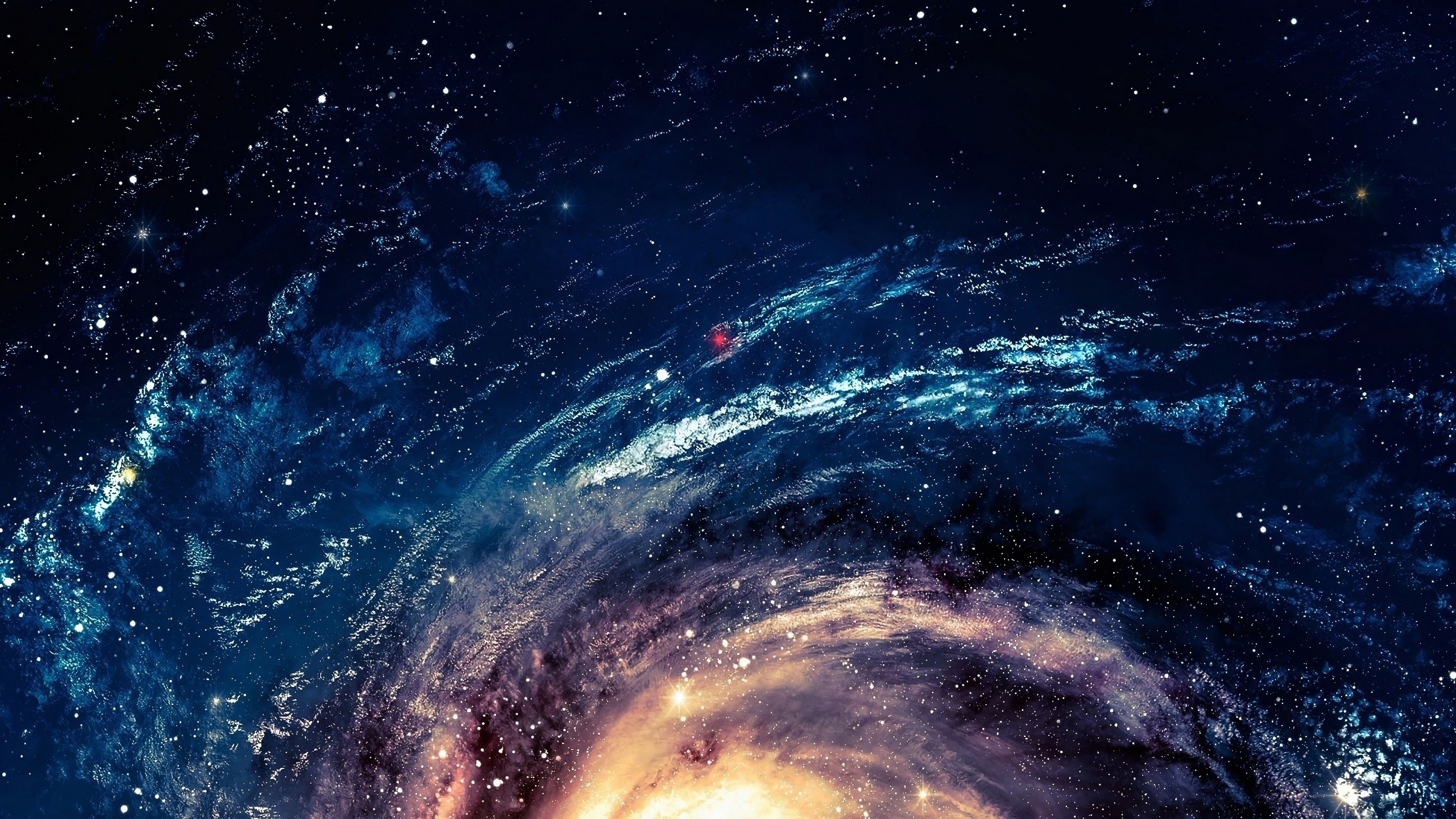 Galaxy Space Stars Background 4K Wallpaper