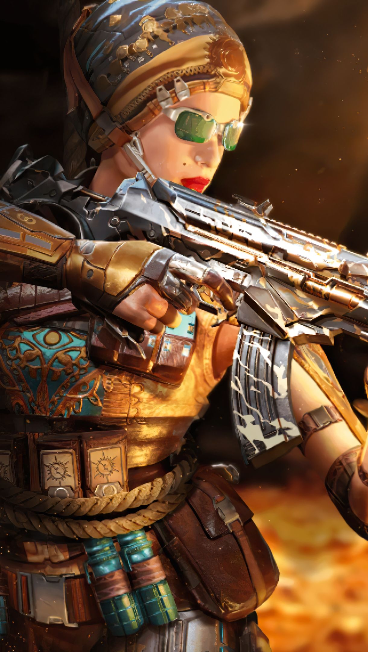 Call of Duty Mobile Outrider Mystic Skin Wallpaper 4k Ultra HD