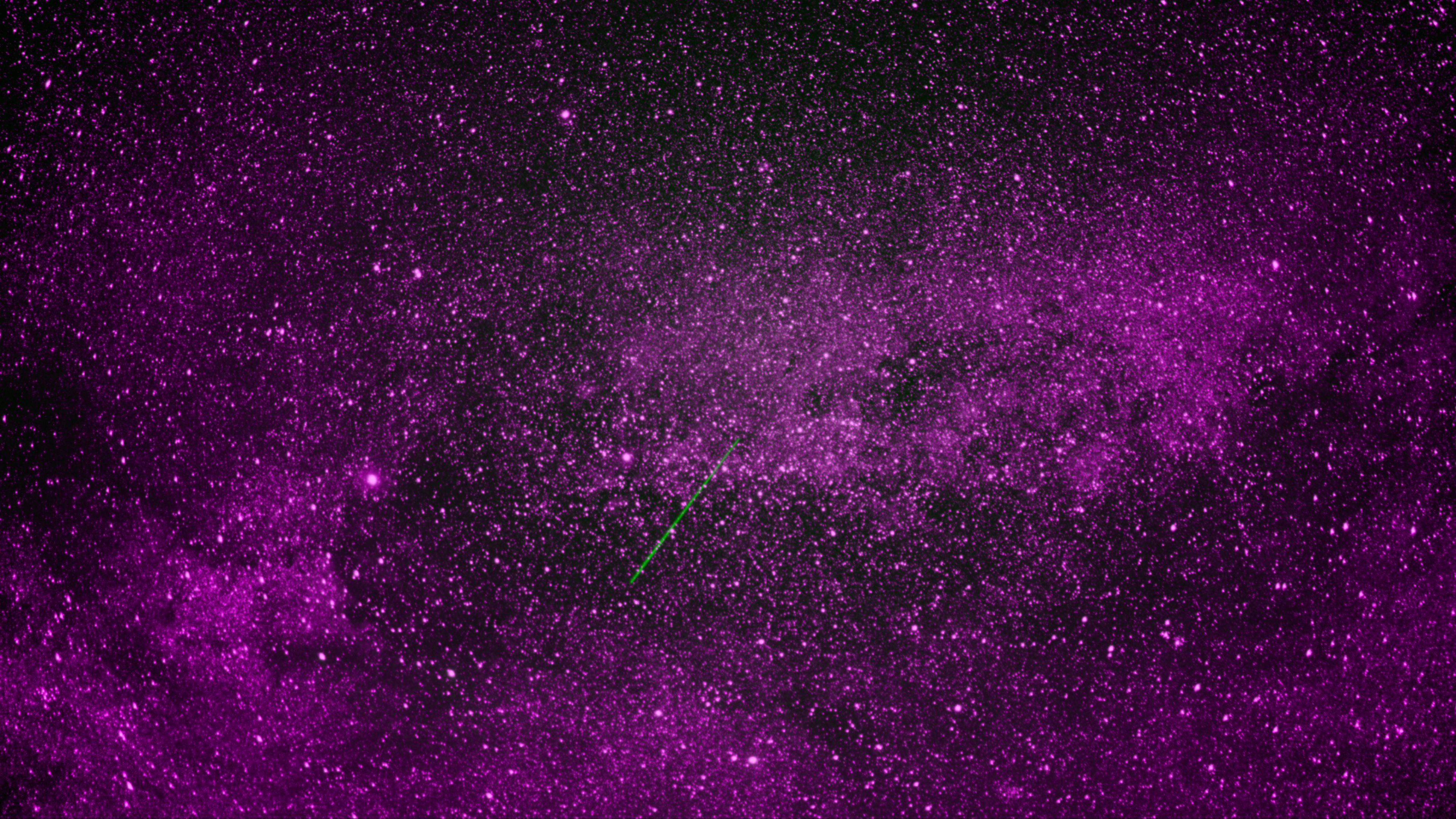 Download wallpaper 3840x2160 space, stars, starfall, purple 4k uhd 16:9 HD background