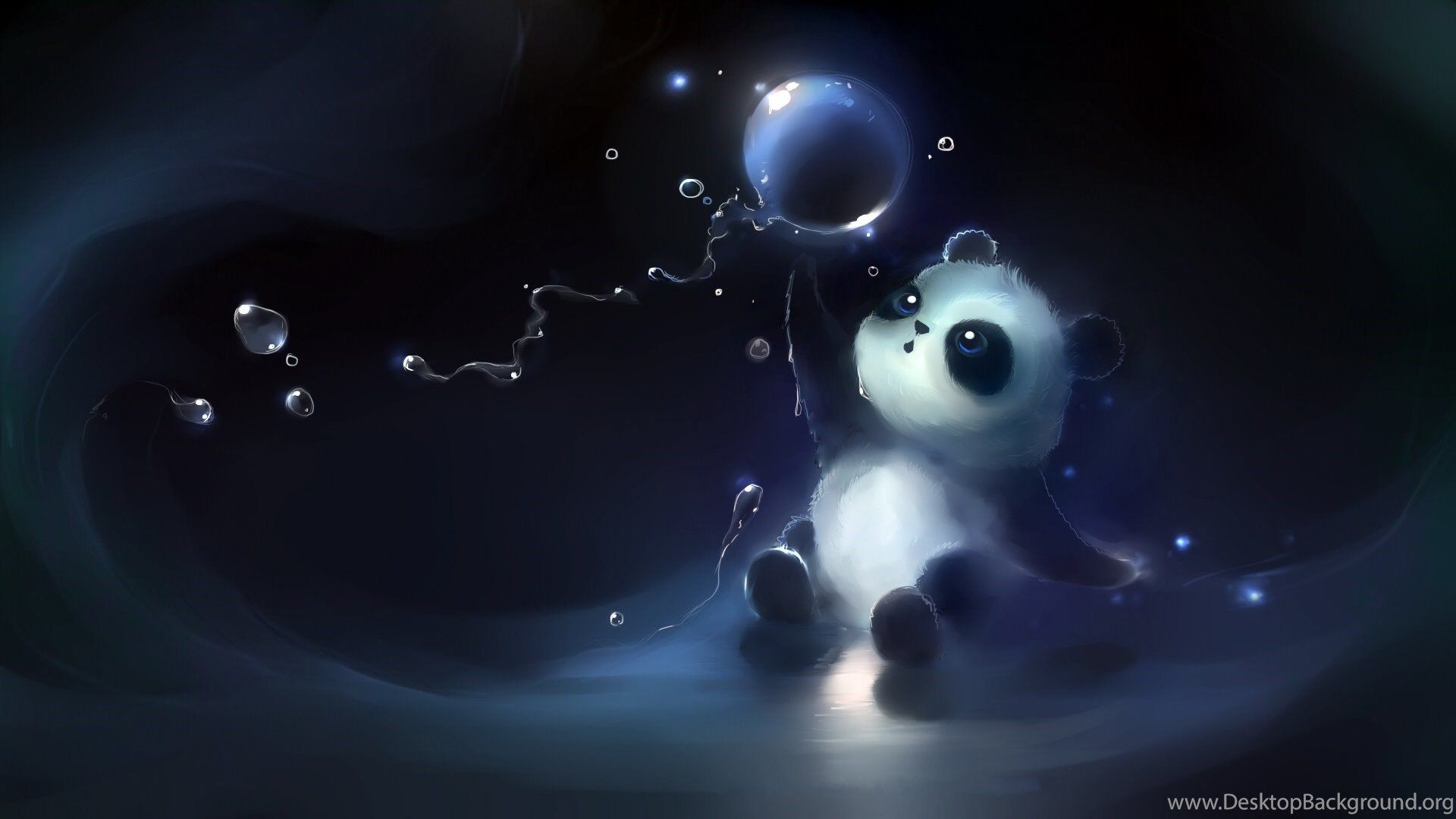 Baby Panda Cute Wallpaper HD Paint Desktop Background