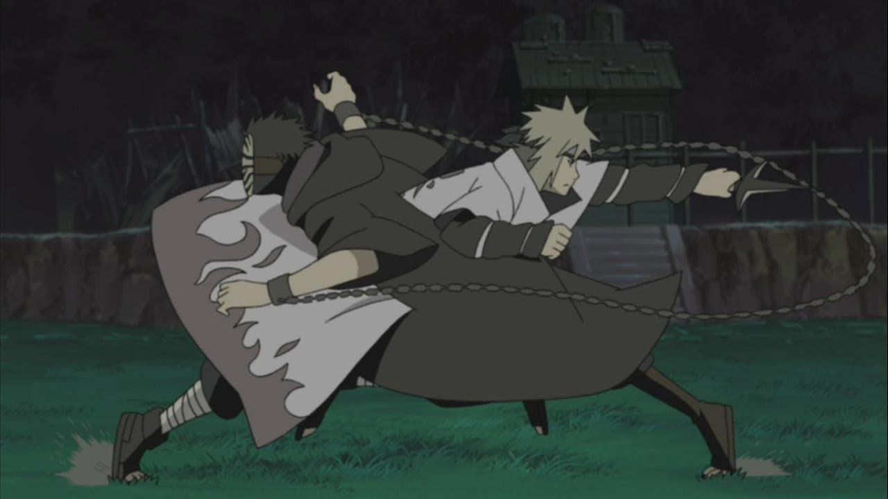 Minato vs Tobi