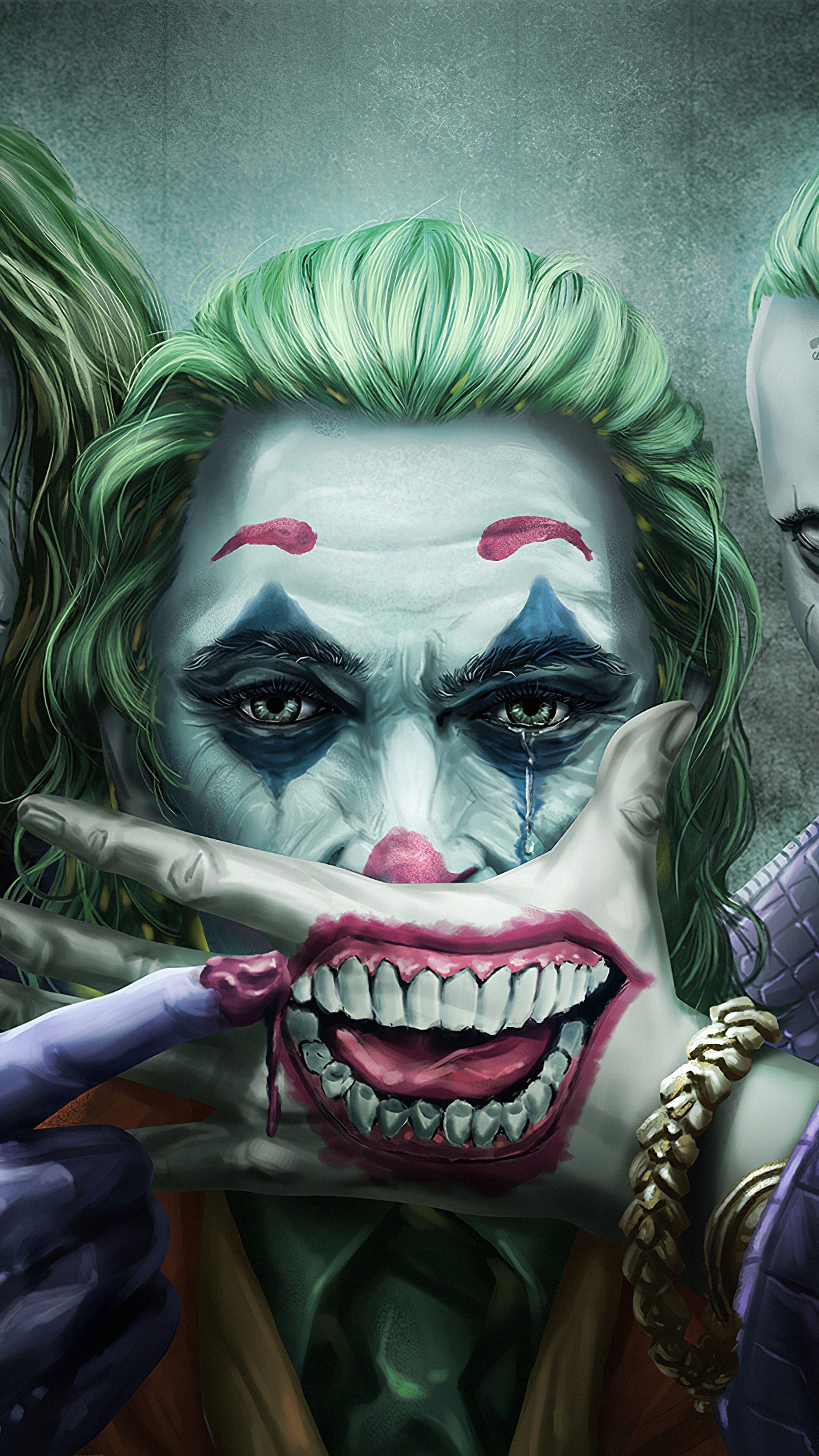 Joker, Smile, Art, 4K phone HD Wallpaper, Image, Background, Photo and Picture HD Wallpaper