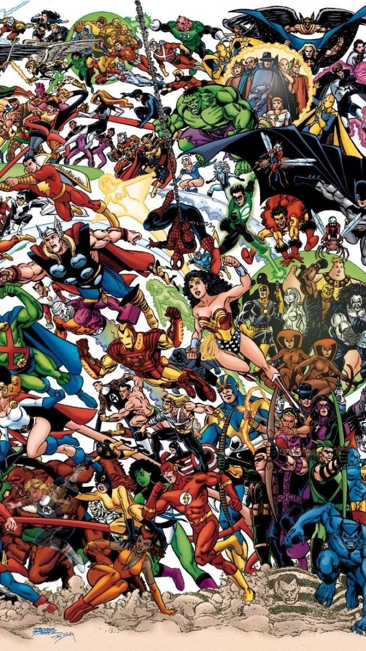 Marvel Vs Dc iPhone HD Wallpaper