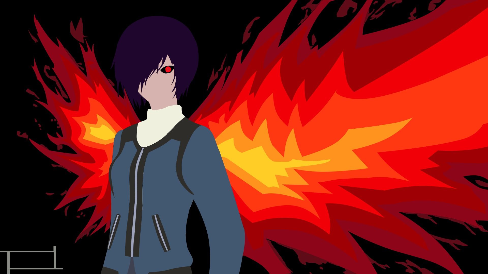 Rwby_Kirishima- Minimalist Wallpaper Touka