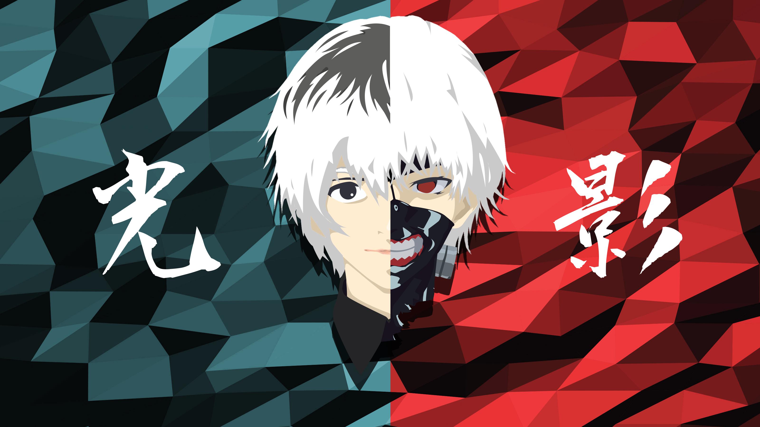 Ken Kaneki Wallpaper 4K, Minimalist, Tokyo Ghoul