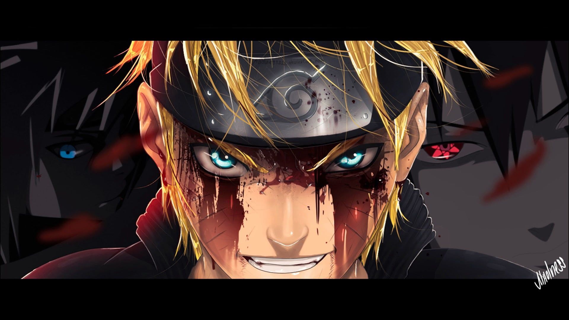 HD wallpaper: Naruto (anime), Uzumaki Naruto, blue eyes, Konoha, angry, blood 4K of Wallpaper for Andriod