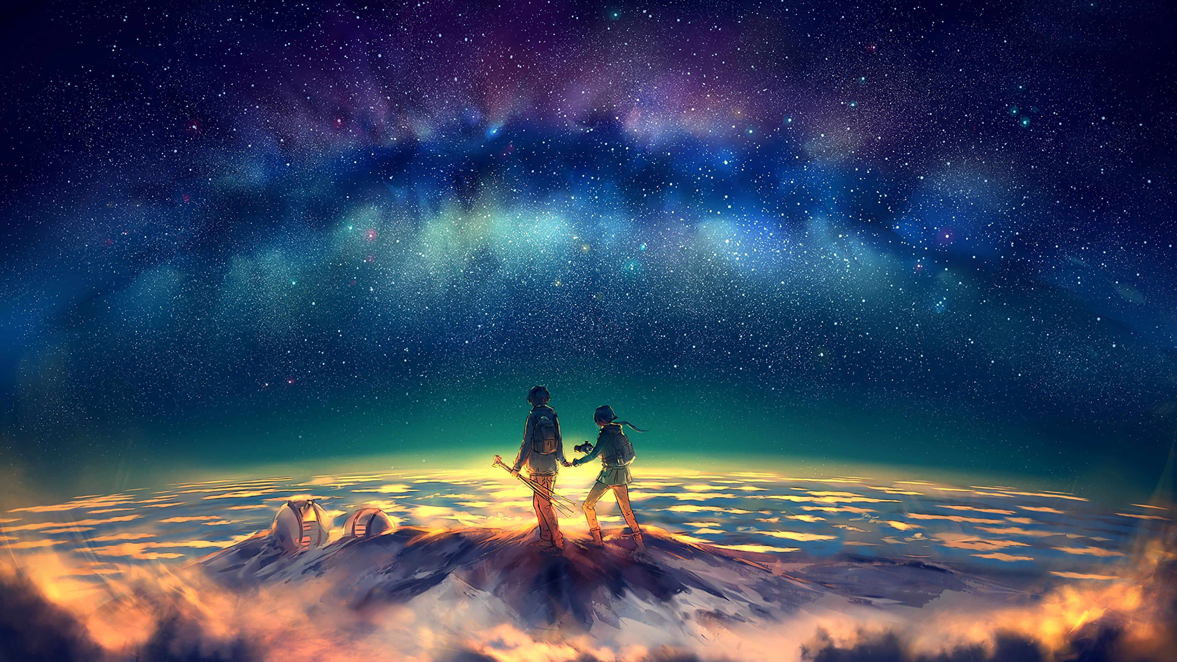 cool anime galaxy pc wallpapers