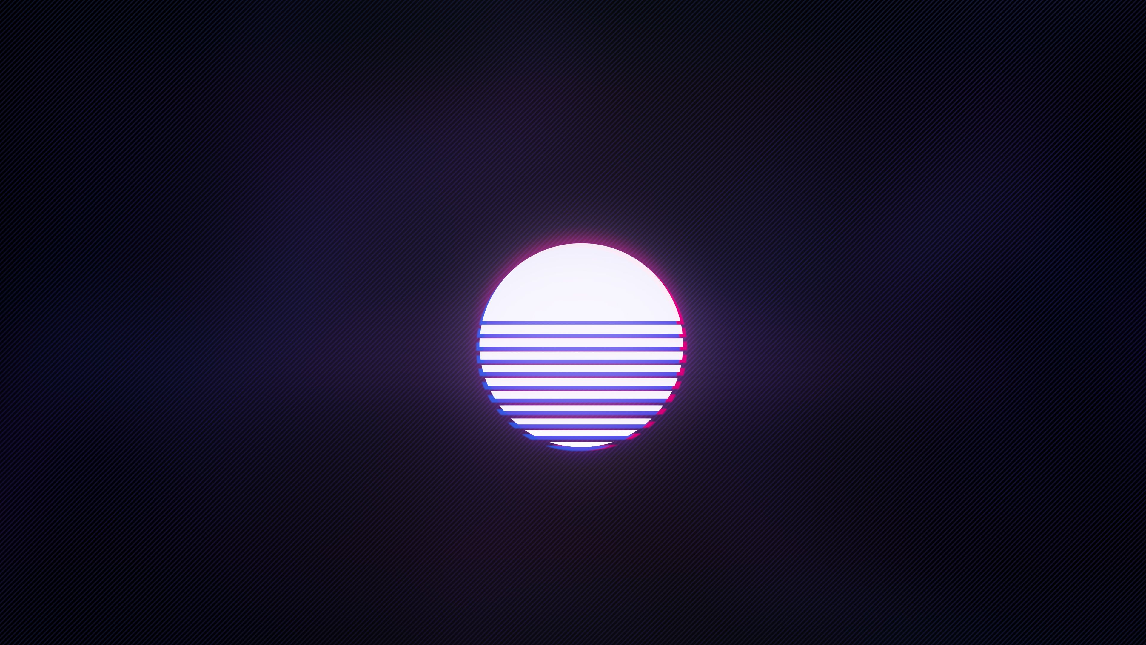 3840x2160 Retro Wave, Sun, Synthwave wallpaper JPG