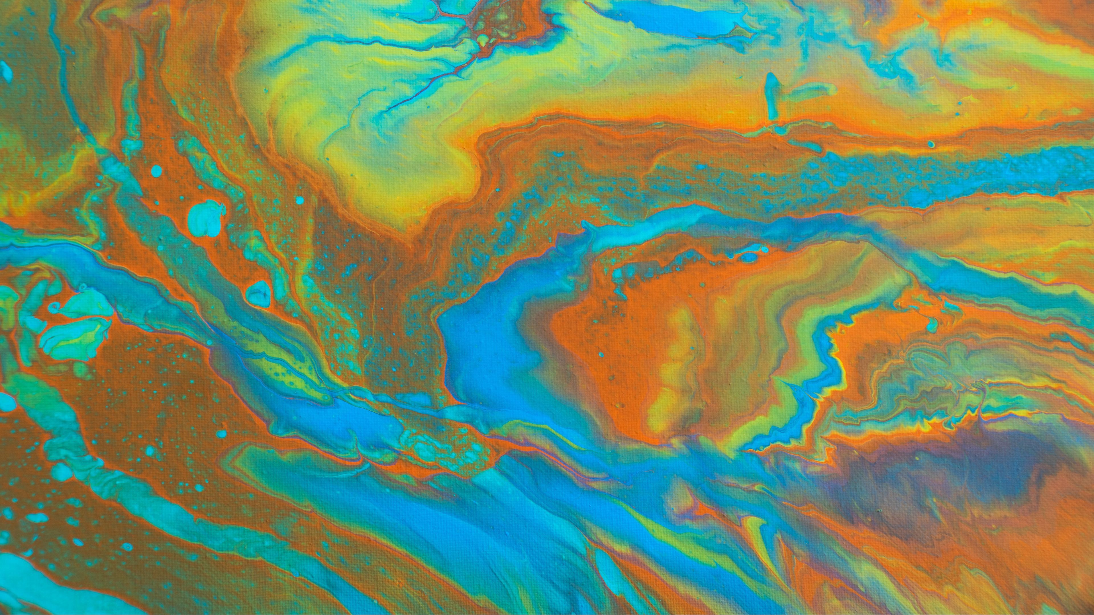 Paint Liquid Fluid Art 4K HD Wallpaper