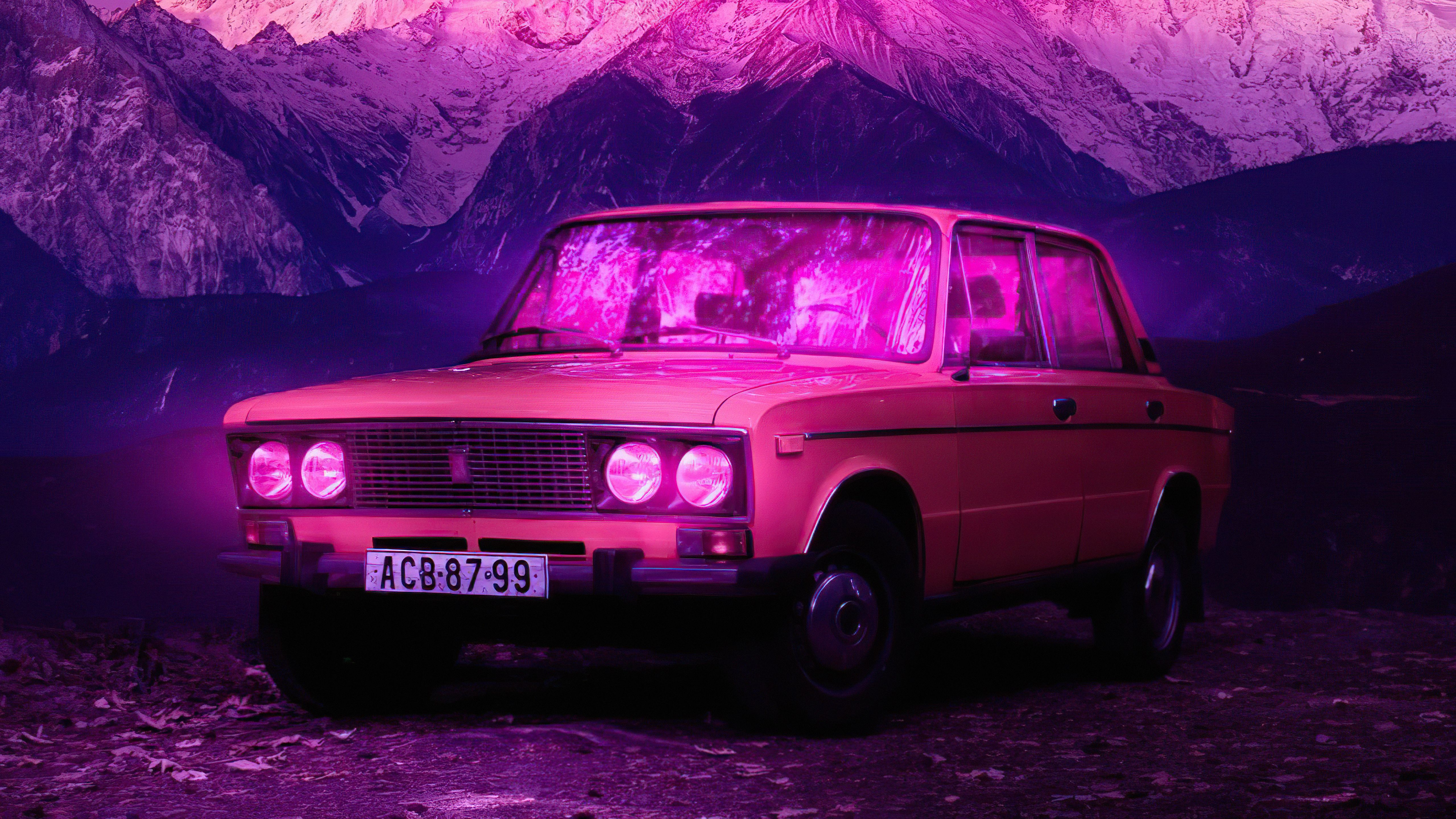 Lo Fi Retro Car 5k 1440x900 Resolution HD 4k Wallpaper, Image, Background, Photo and Picture