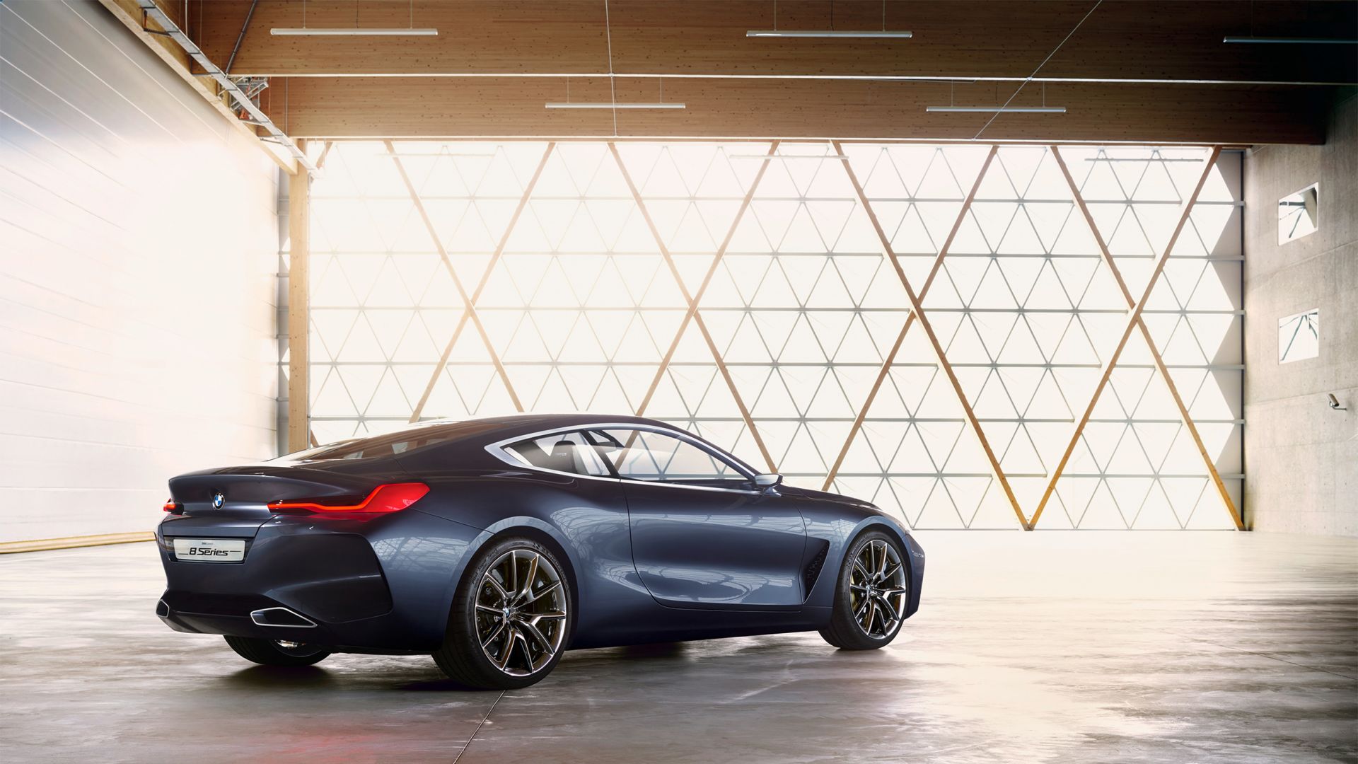Desktop wallpaper luxurious car, showroom, bmw concept 8 series, HD image, picture, background, fb070a