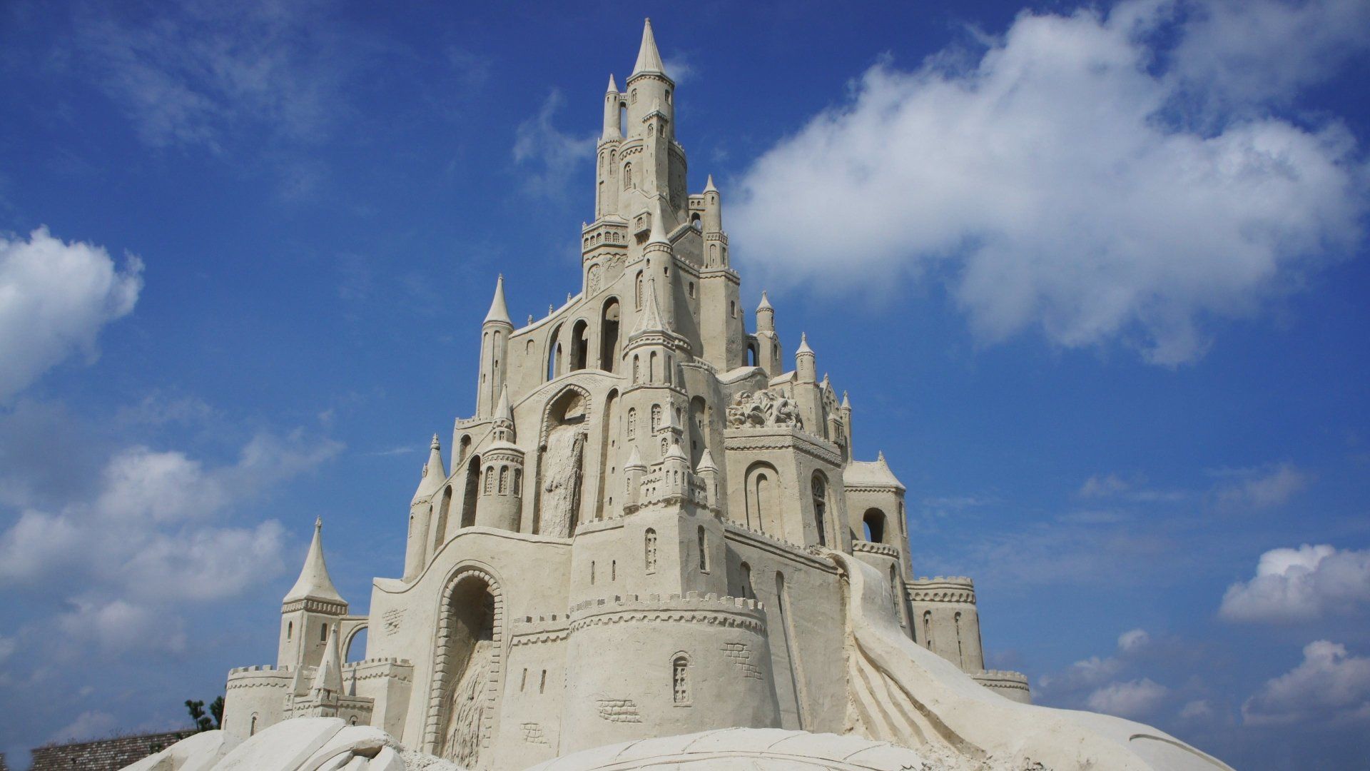 Sand Castle HD Wallpaper and Background Image