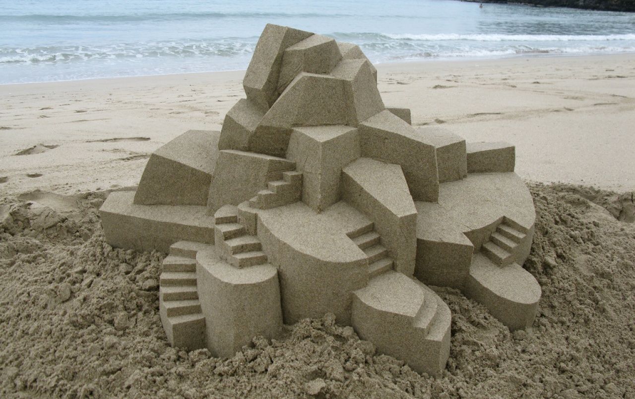 Geometric Sand Castle Five wallpaper. Geometric Sand Castle Five