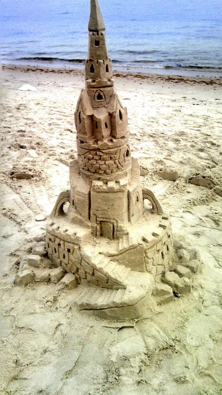 Sand Castle Art HD Wallpaper for Android